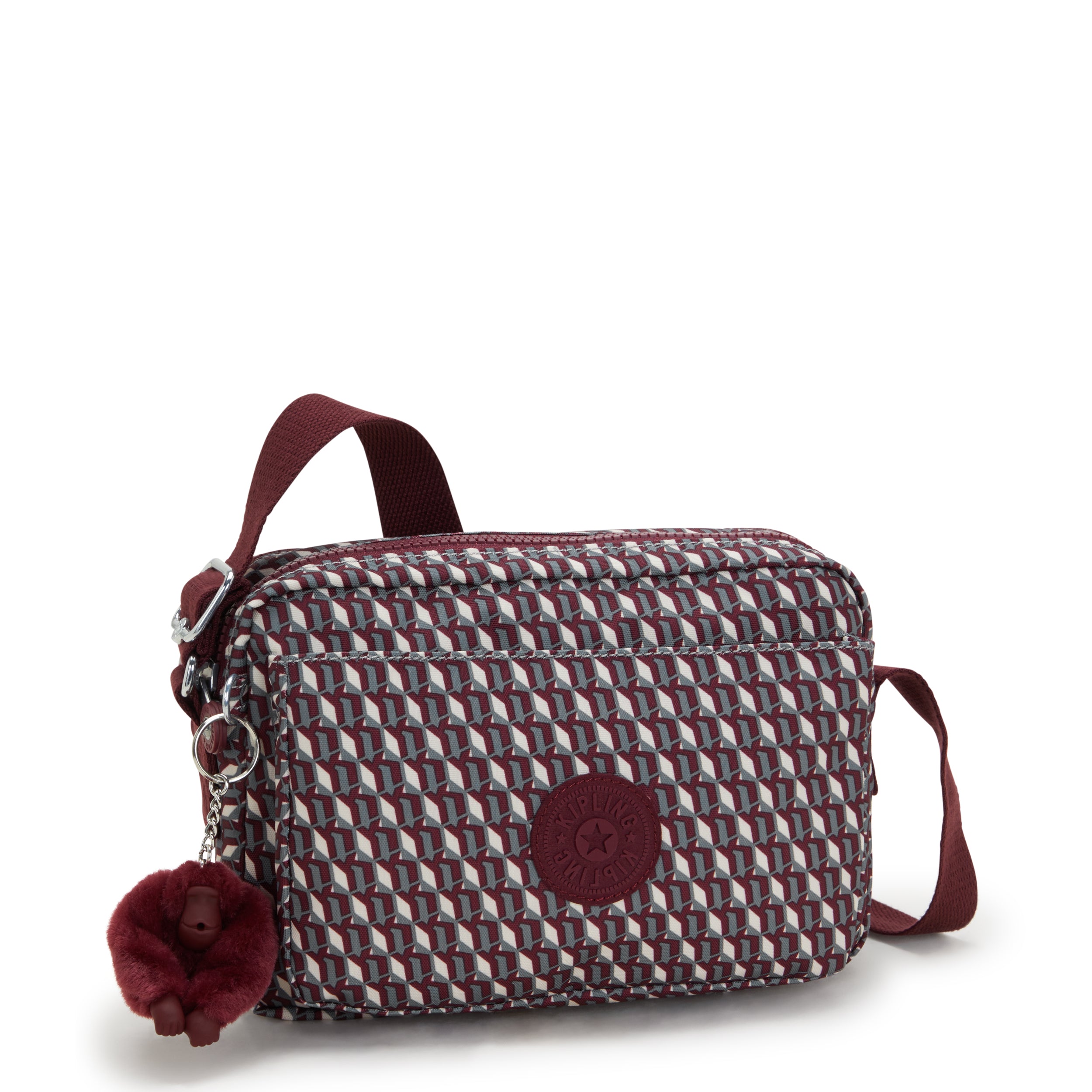 Kipling Abanu M 3Dk Wine Medium crossbody I6237-1PB