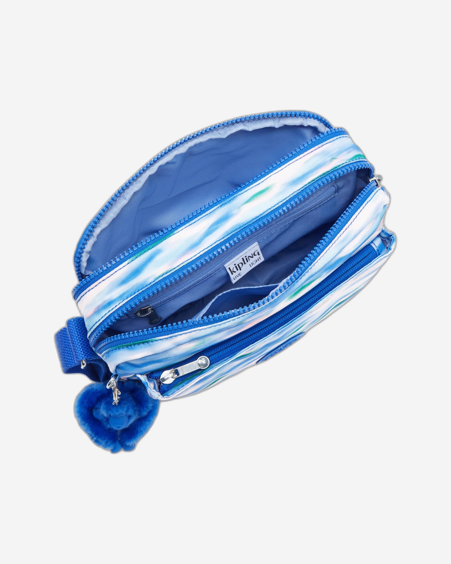 Kipling Abanu M Diluted Blue Medium Crossbody Bag C2I6237-TX9