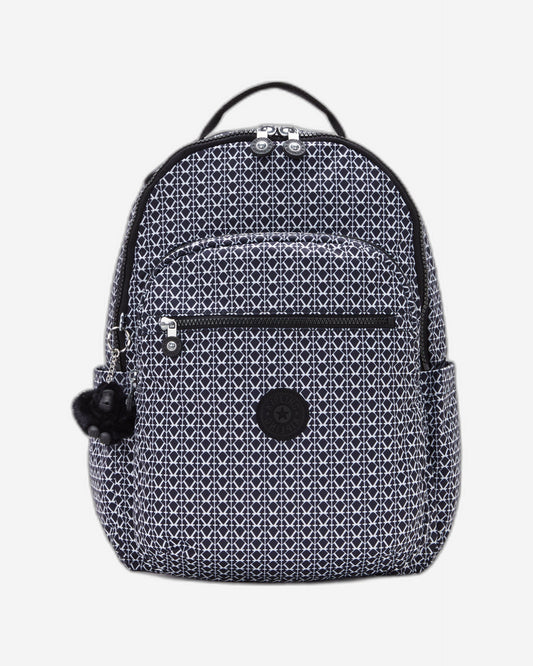 Kipling Seoul Signature Print Large Backpack C2I6269-DD2