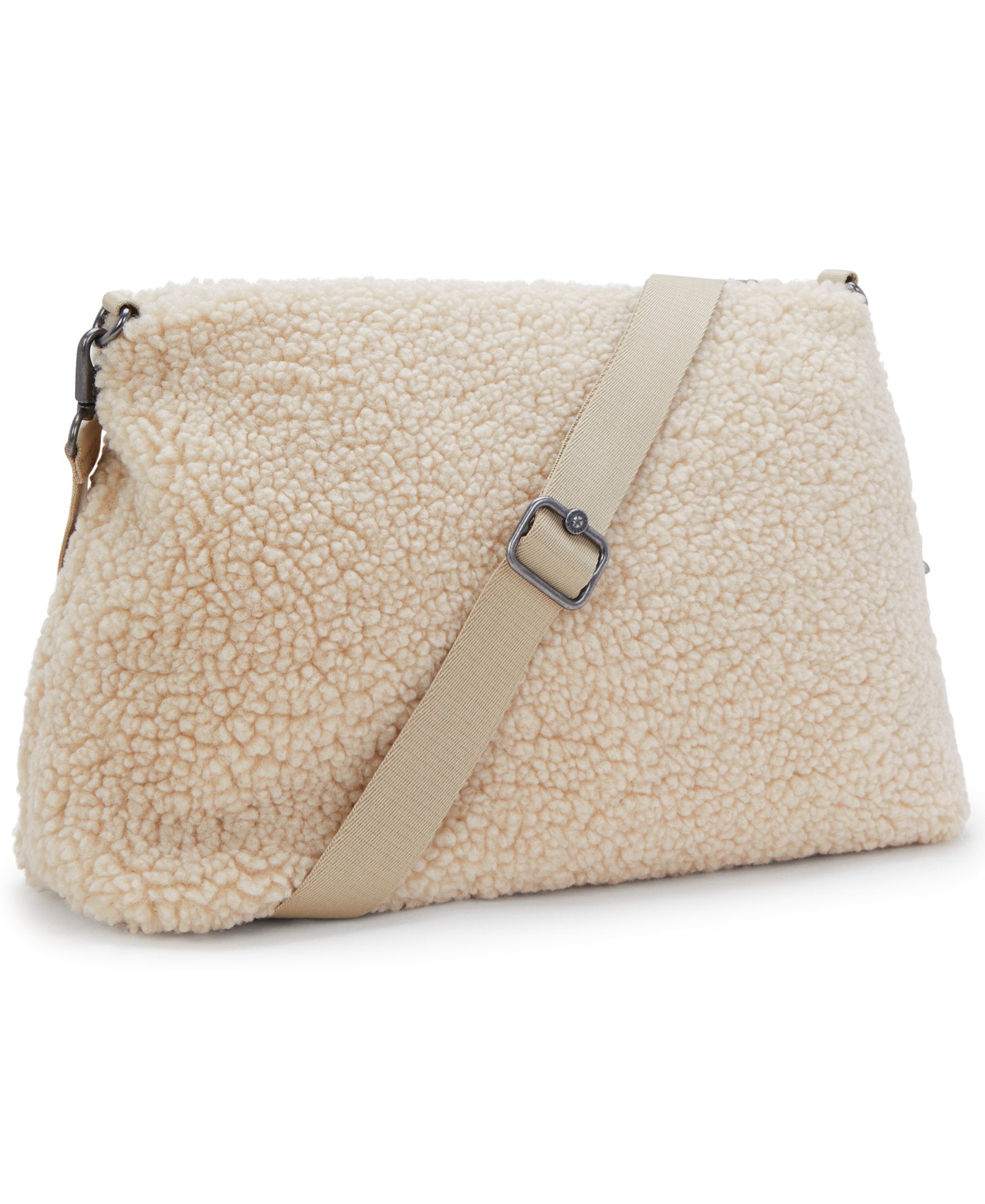 Kipling Pollie M Natural Fuzz Shoulder Bag I6331-8PF