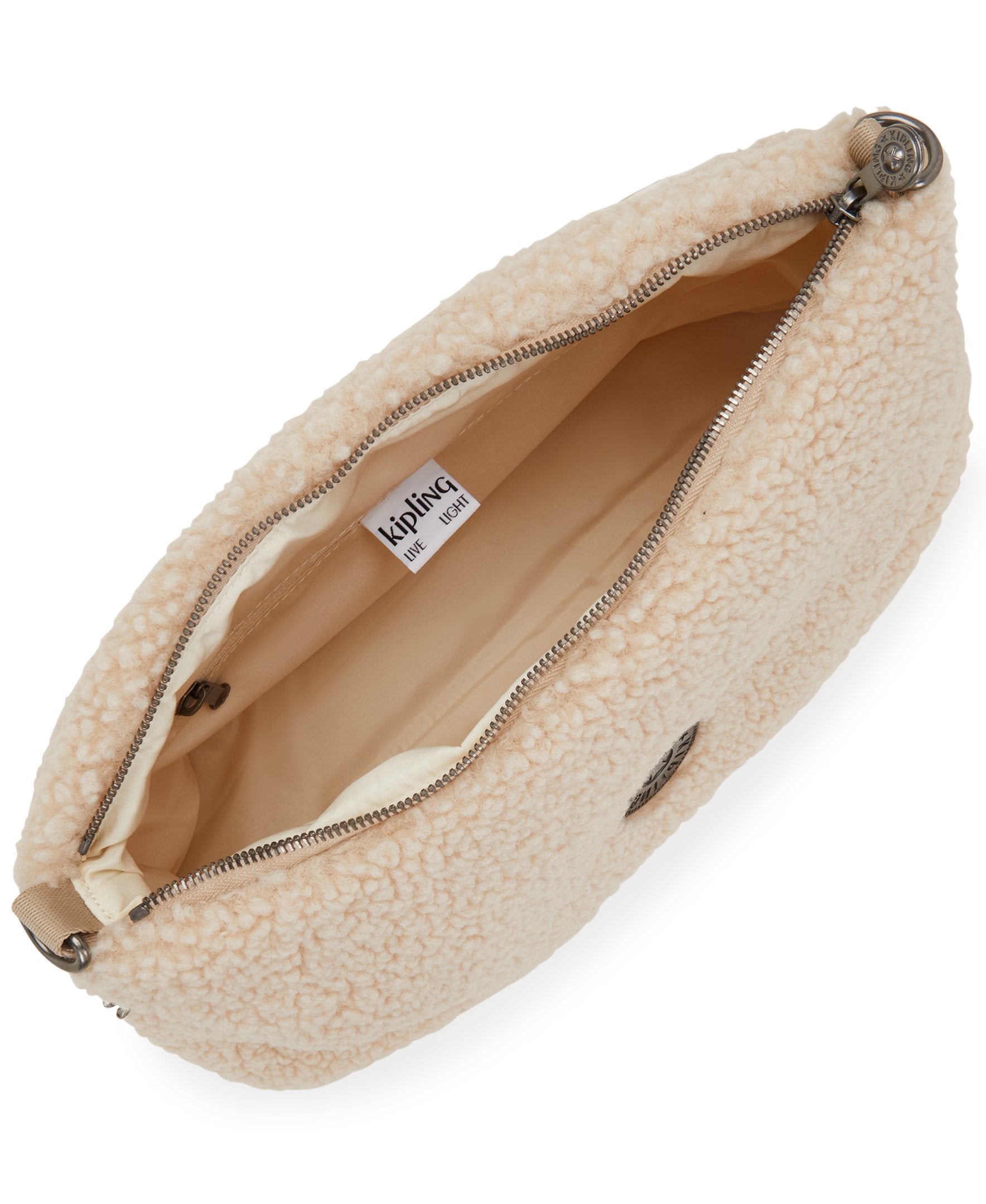 Kipling Pollie M Natural Fuzz Shoulder Bag I6331-8PF