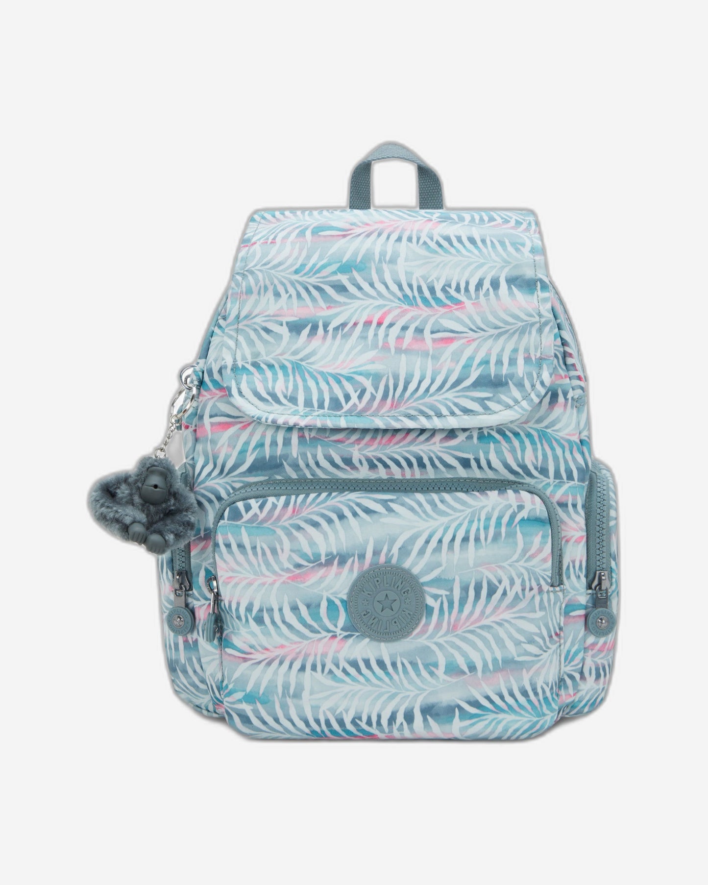 Kipling City Zip S Palmtree Leaves Small Backpack I6345-3QN