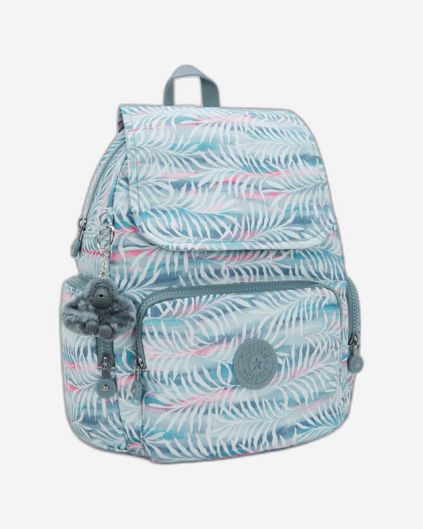 Kipling City Zip S Palmtree Leaves Small Backpack I6345-3QN