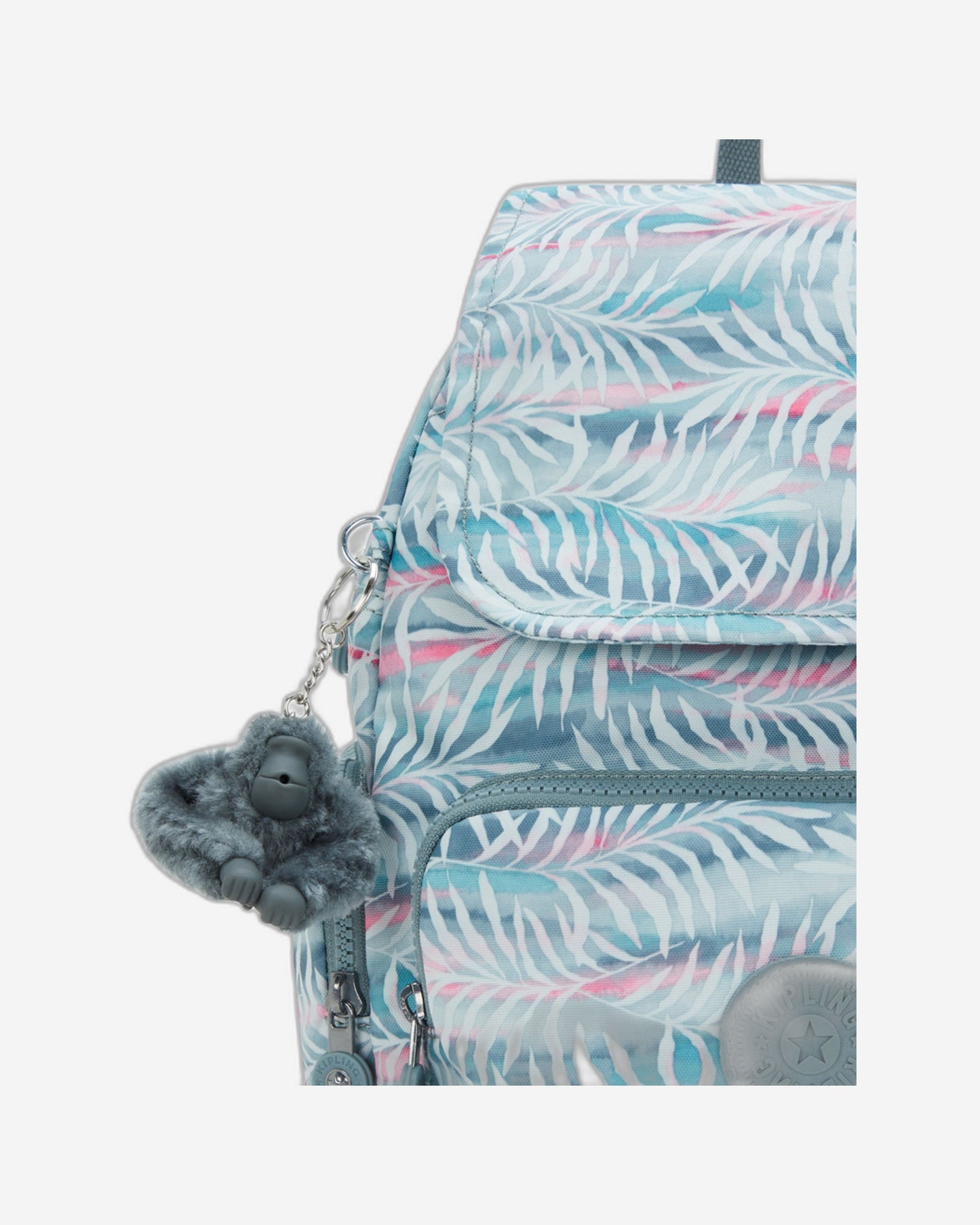 Kipling City Zip S Palmtree Leaves Small Backpack I6345-3QN
