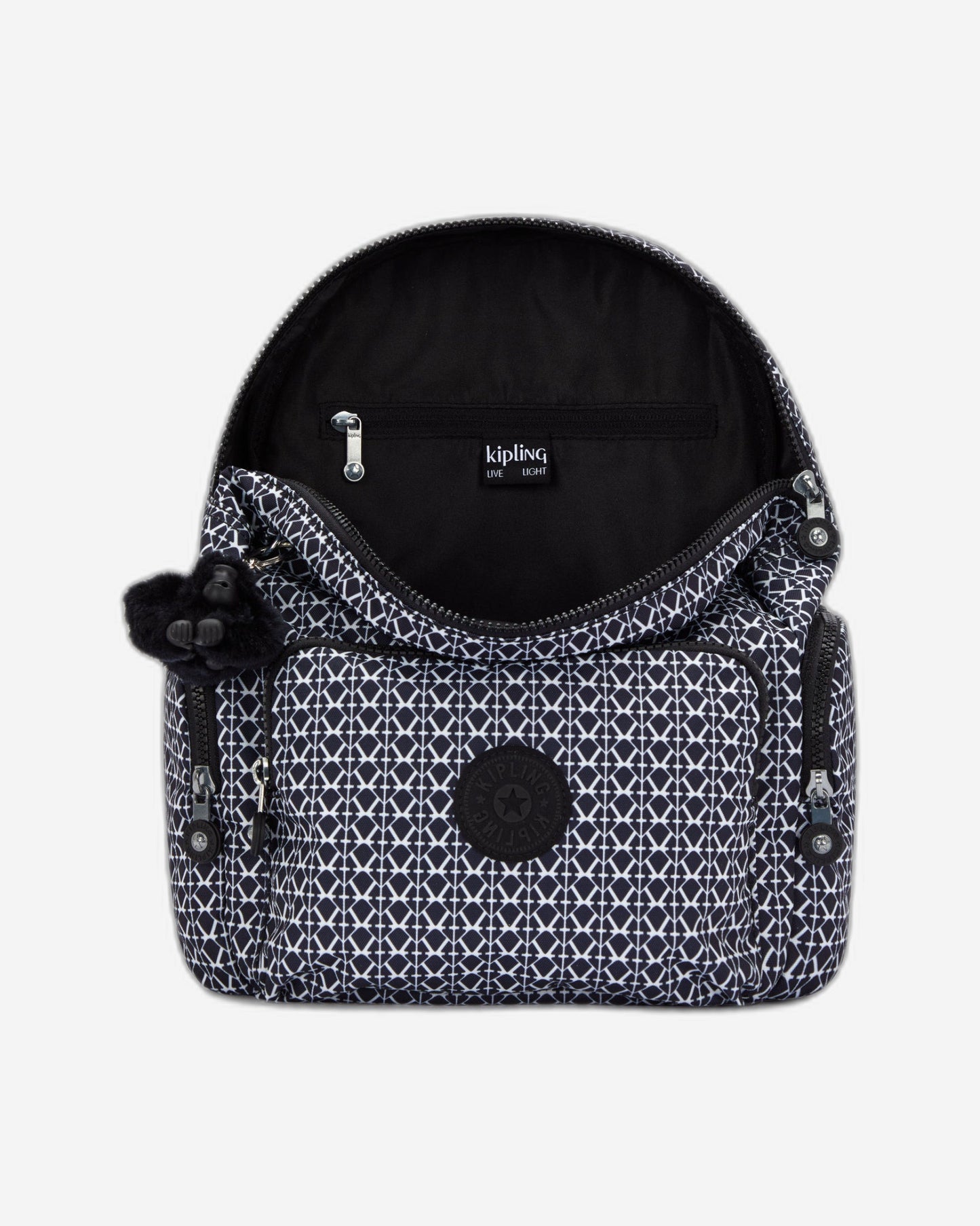 Kipling City Zip S Signature Print Small Backpack C2I6345-DD2