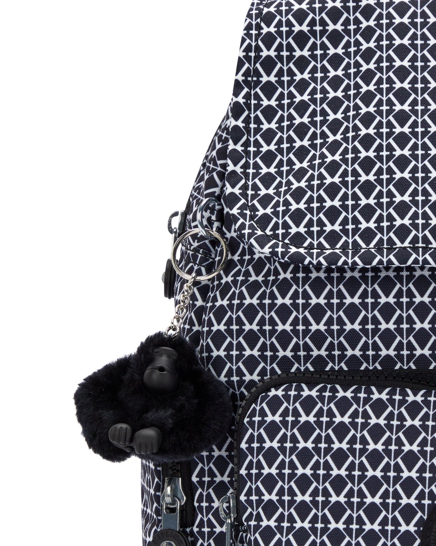 Kipling City Zip S Signature Print Small Backpack C2I6345-DD2