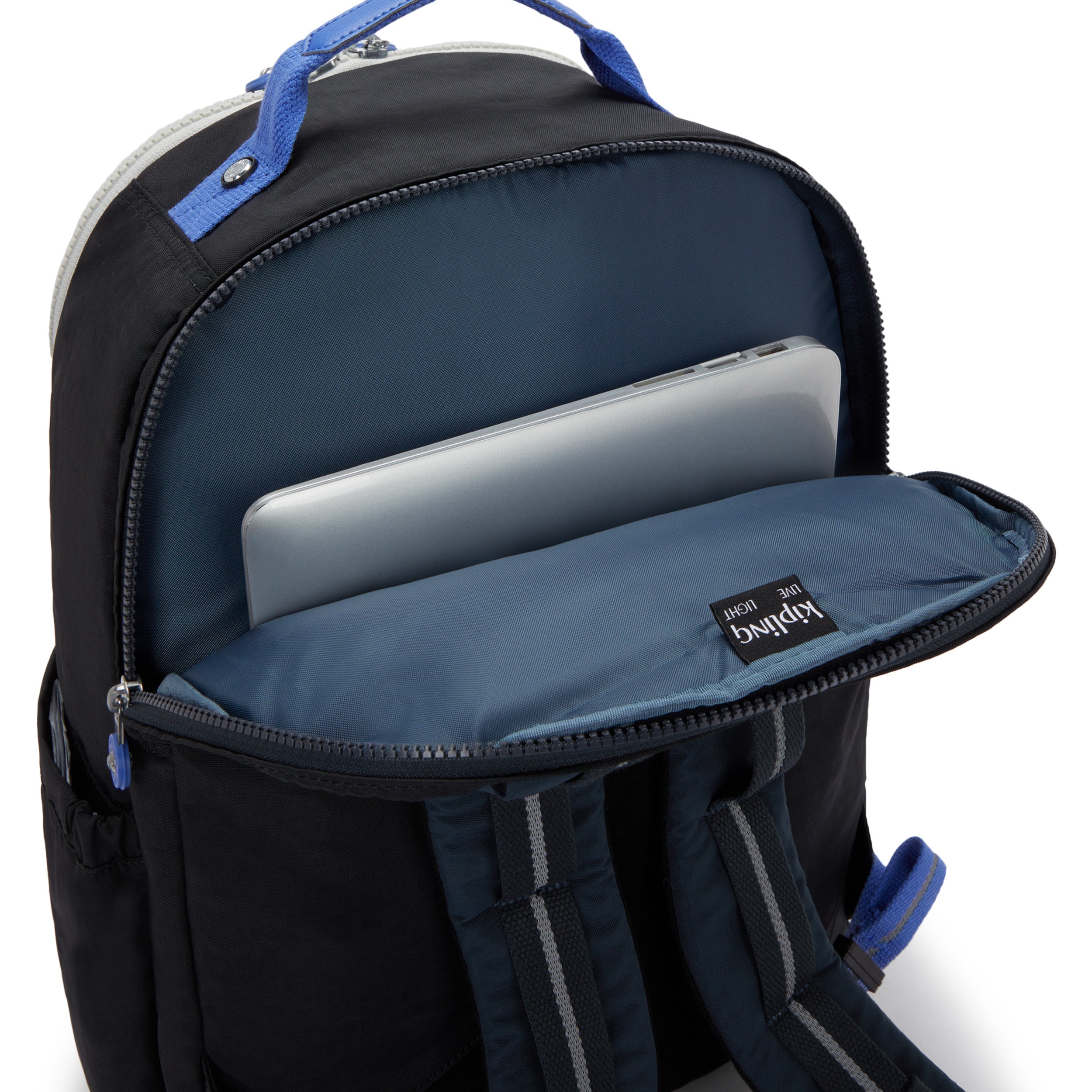 Kipling Seoul College Extra True Block Large backpack with laptop compartment I6350-74Q