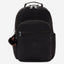 Kipling Seoul College Extra True Black Large Backpack with Laptop Compartment I6350-J99
