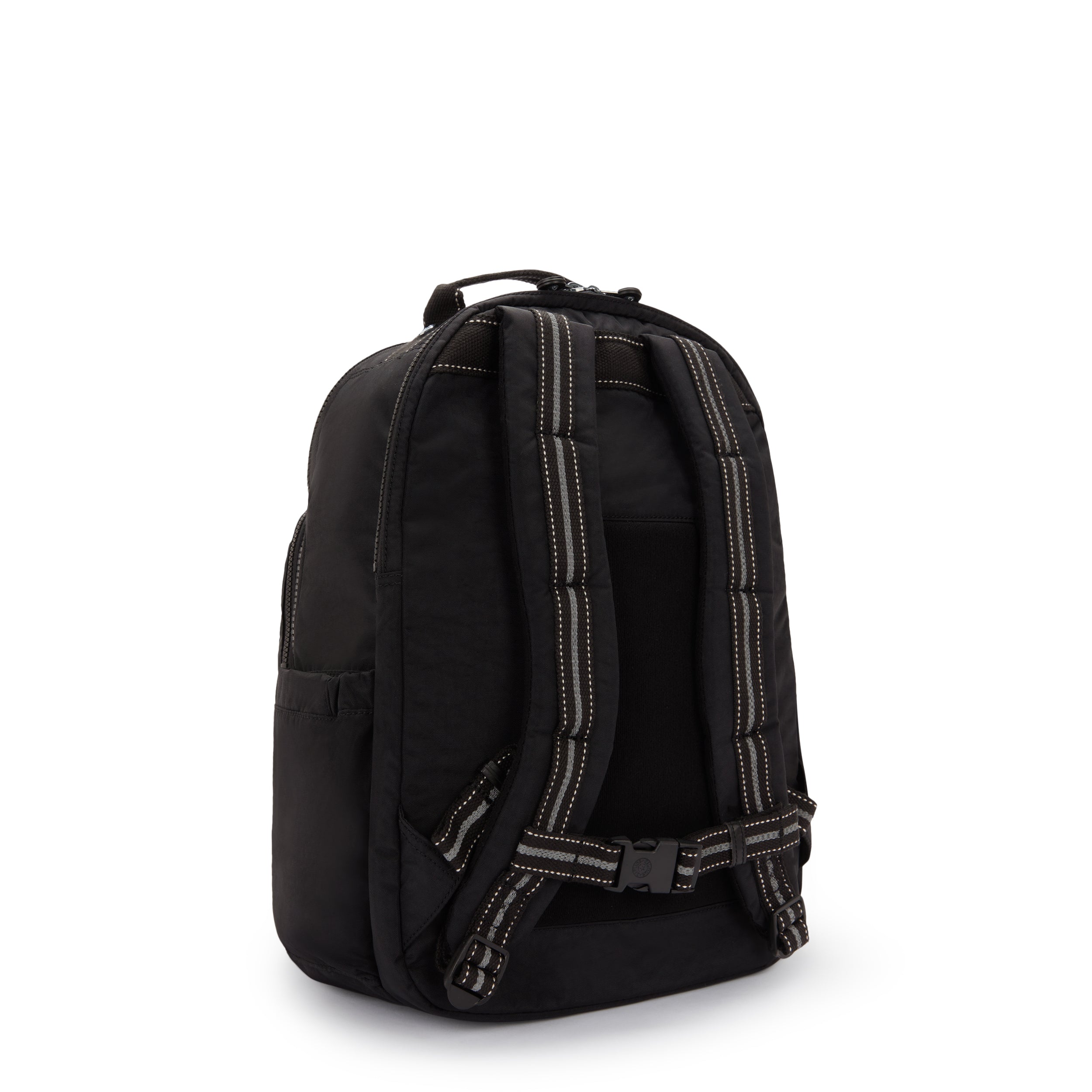 Kipling Seoul College Extra True Black Large backpack with laptop compartment I6350-J99