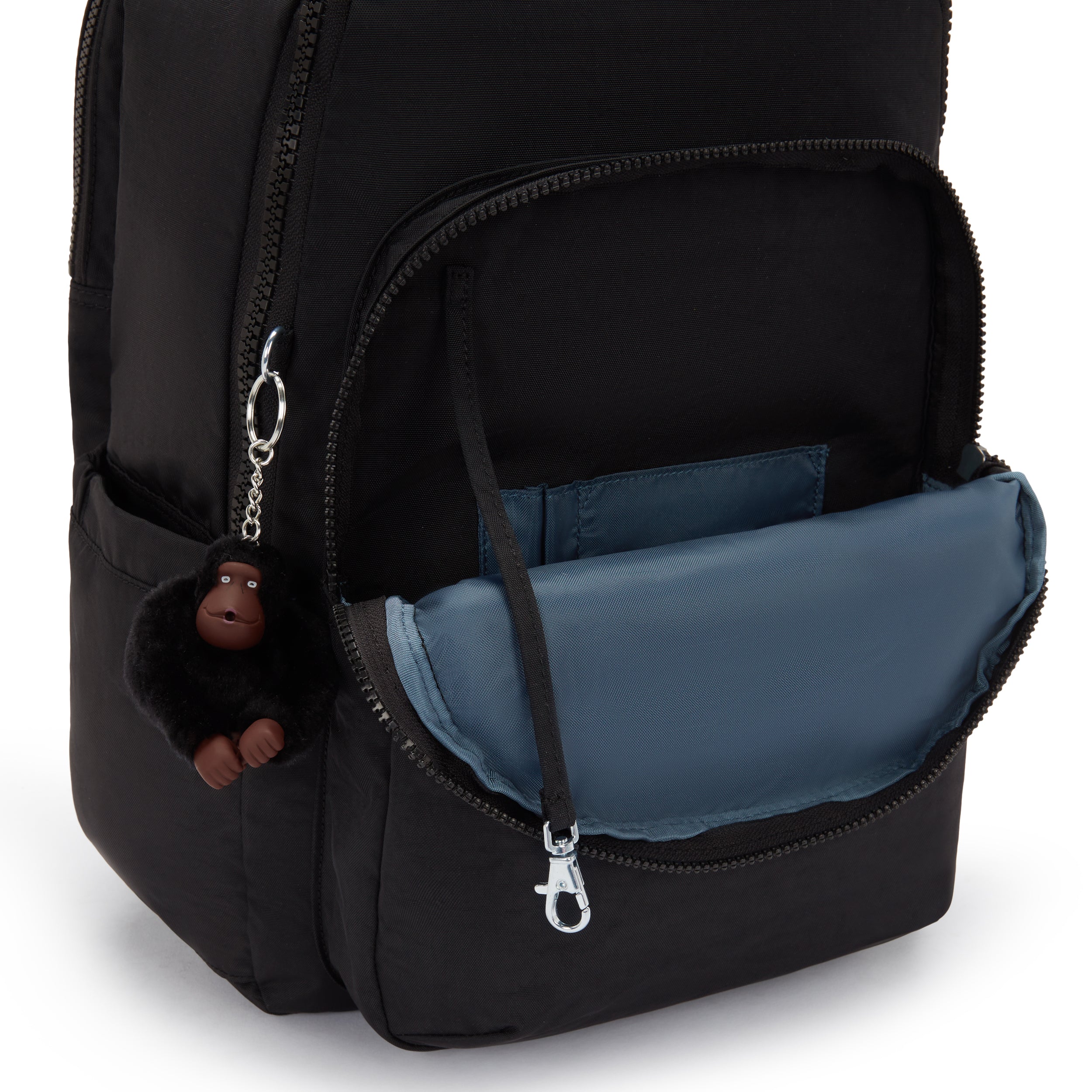 Kipling Seoul College Extra True Black Large backpack with laptop compartment I6350-J99