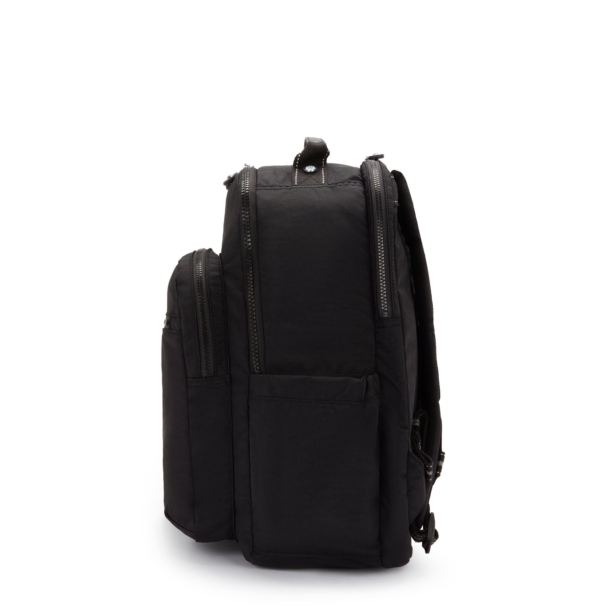 Kipling Seoul College Extra True Black Large backpack with laptop compartment I6350-J99