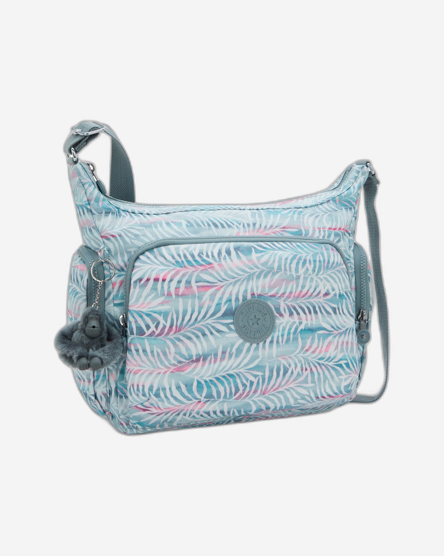 Kipling Gabb Palmtree Leaves Large Crossbody I6525-3QN