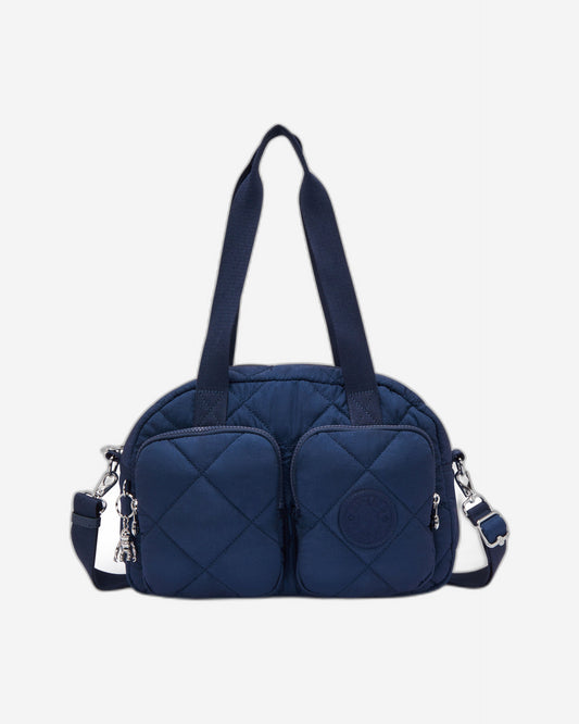 Kipling Cool Defea Airy Blue Quilt Medium Shoulderbag I6560-93U