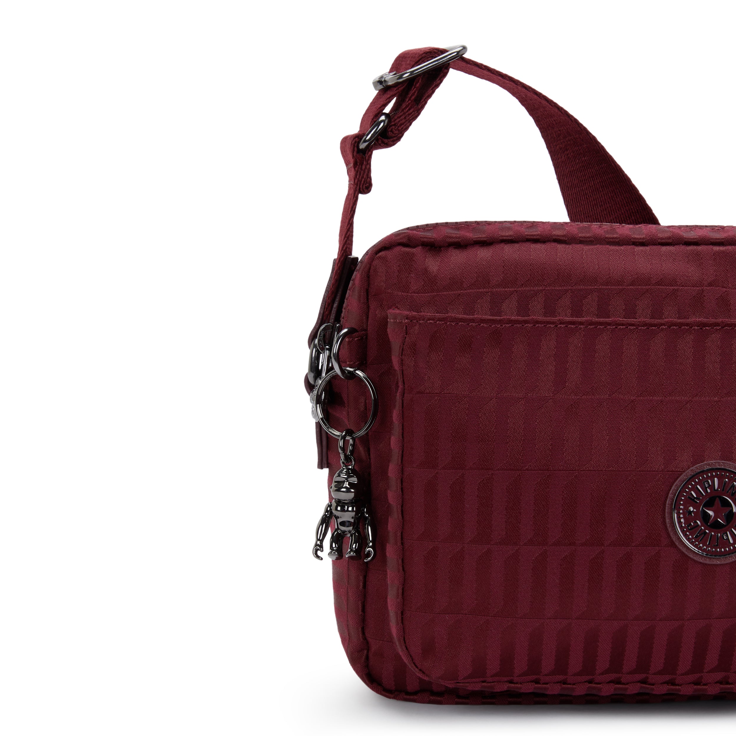 Kipling Abanu M Maroon Tile Jq Medium crossbody I6575-9HX