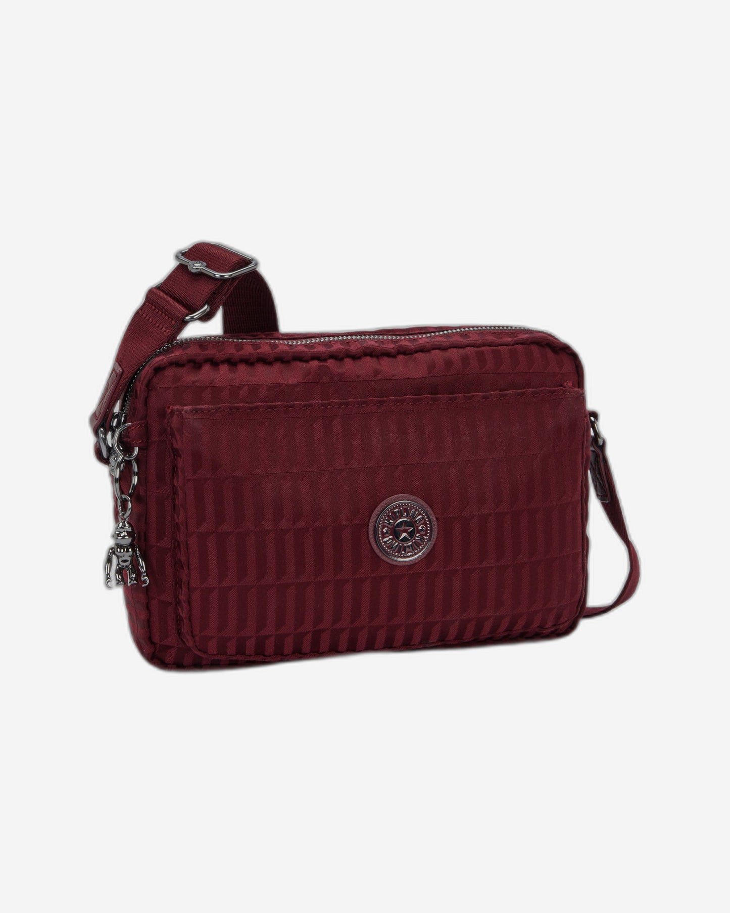 Kipling Abanu M Maroon Tile Jq Medium Crossbody I6575-9HX