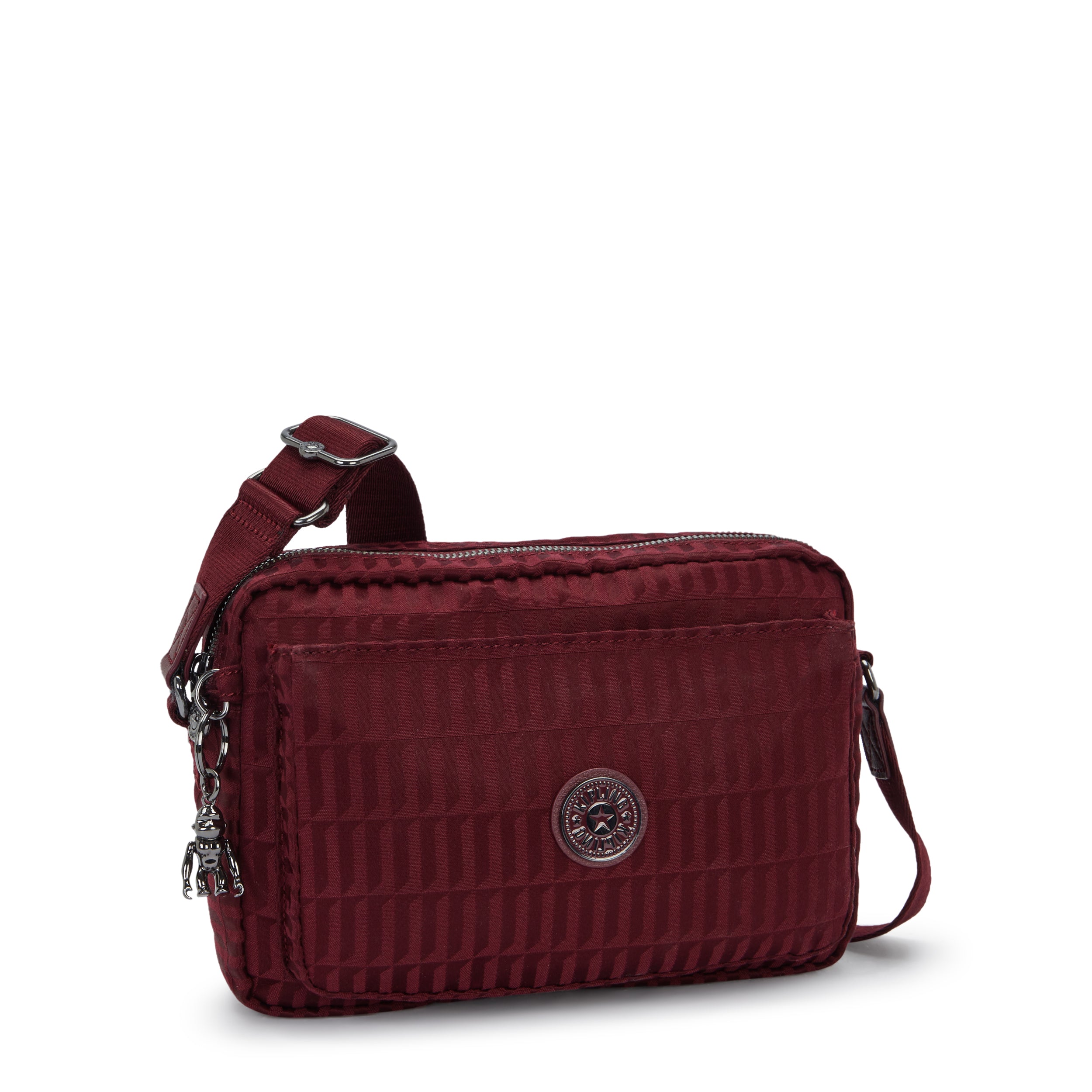Kipling Abanu M Maroon Tile Jq Medium crossbody I6575-9HX