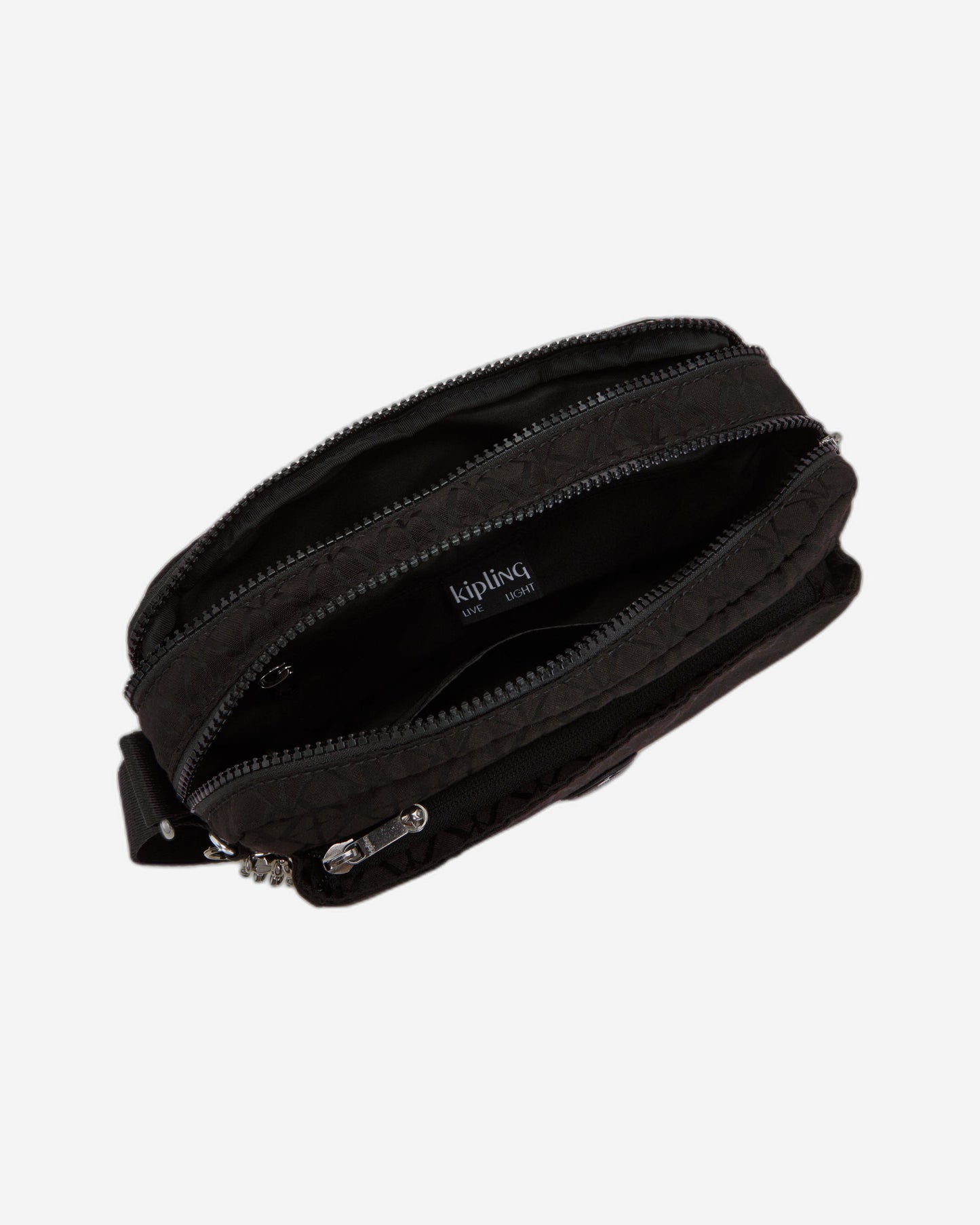 Kipling Abanu M Black Sign Jq Medium Crossbody I6575-Y12