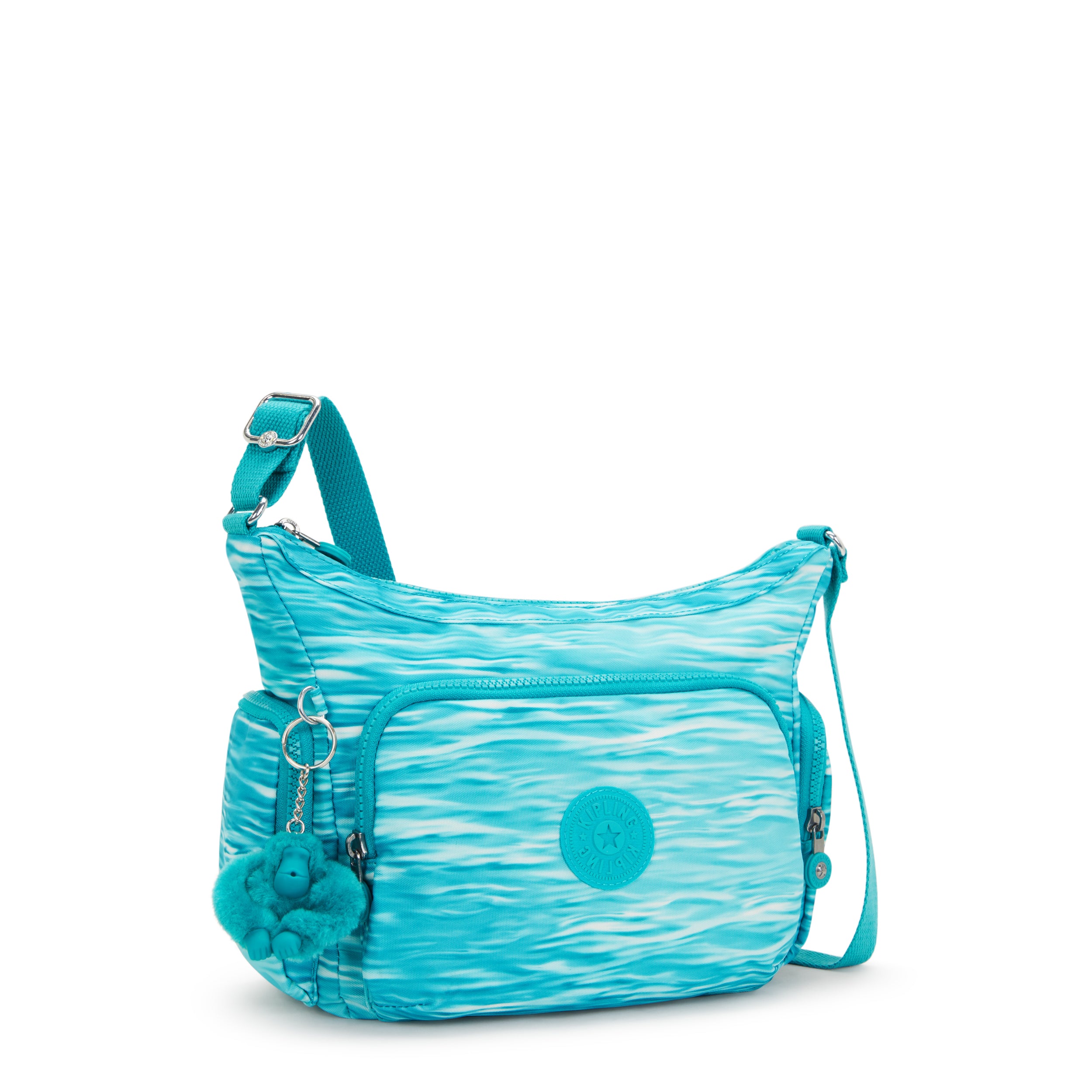Kipling-Gabb S-Medium Crossbody Bag With Adjustable Straps-Aqua Pool-I6607-5Mf