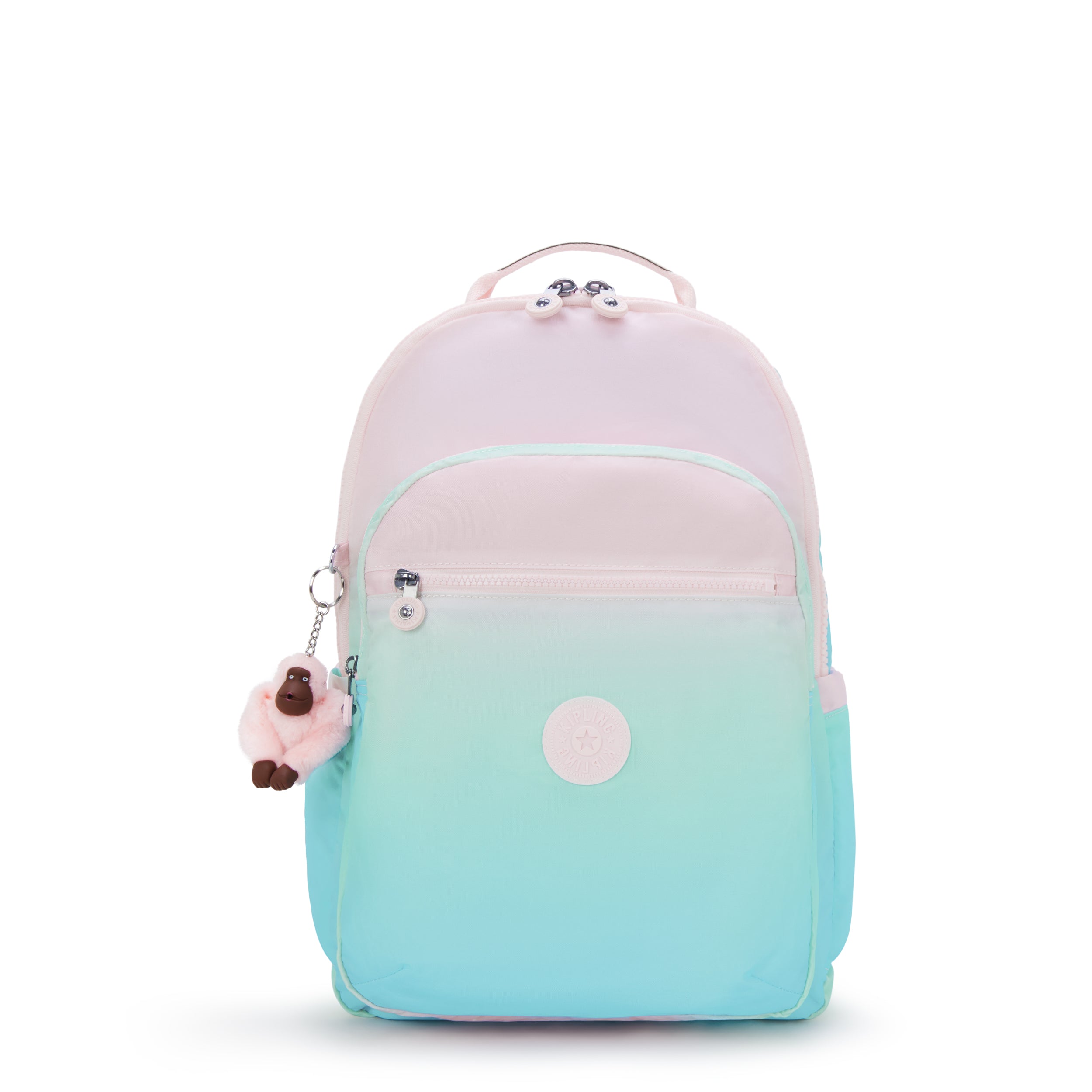Kipling Seoul Lap Gradient Sea Large backpack with laptop compartment I6658-63U