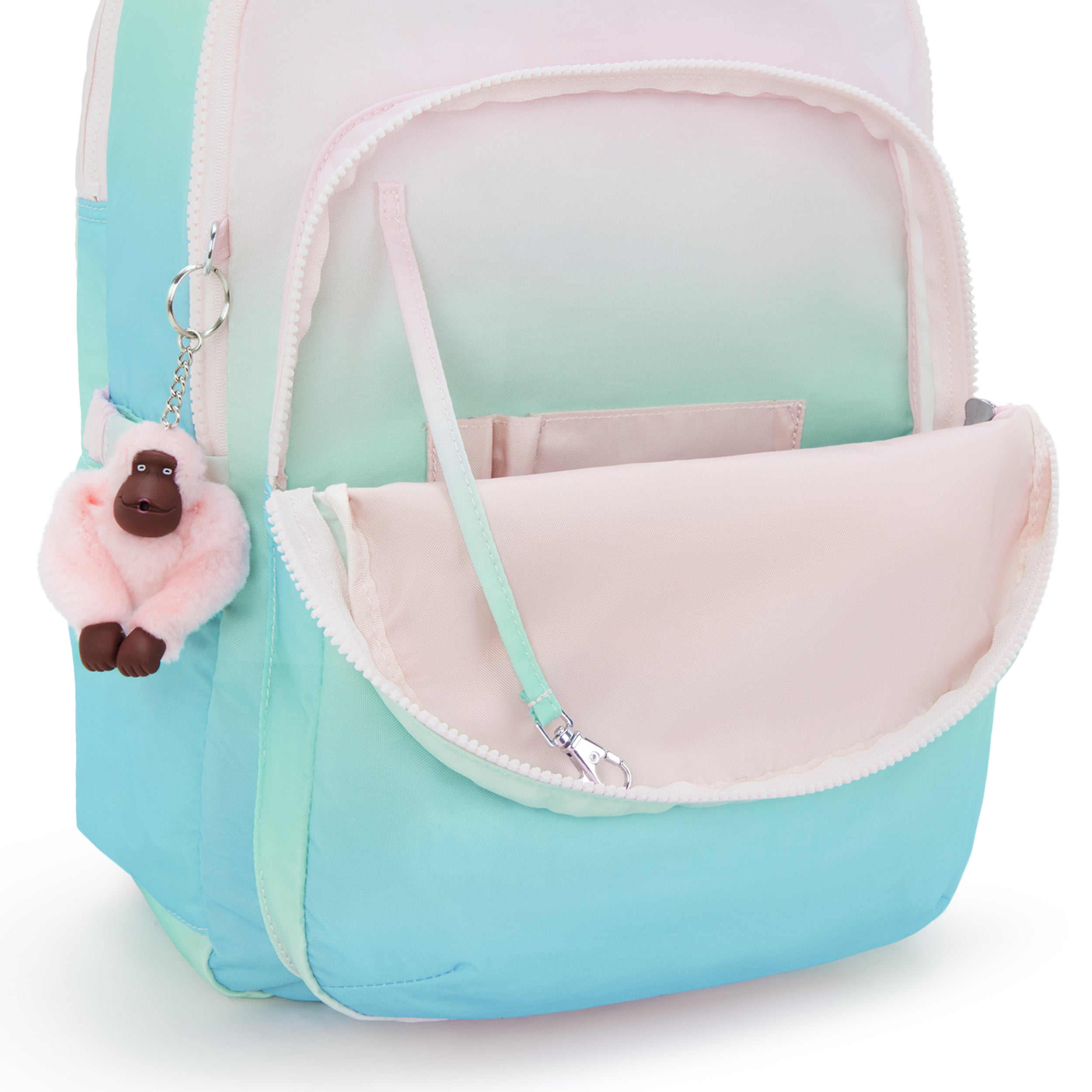 Kipling Seoul Lap Gradient Sea Large backpack with laptop compartment I6658-63U