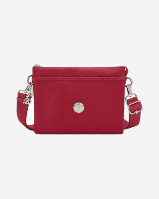 Kipling Riri L Red Red Wine Medium Crossbody Bag I6679-6SE