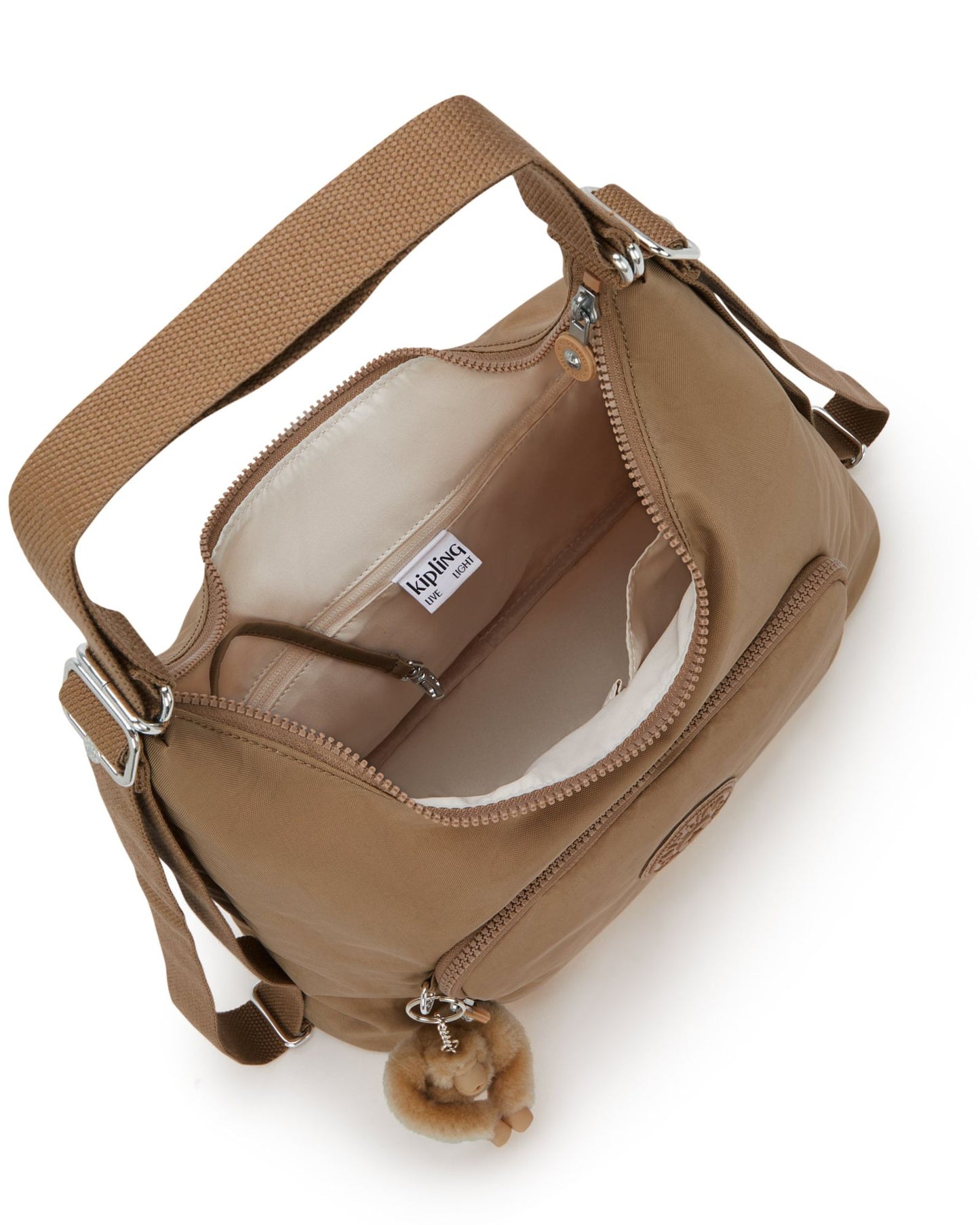 Kipling Yenna Early Tan Medium shoulderbag (convertible to backpack) I6721-7CN