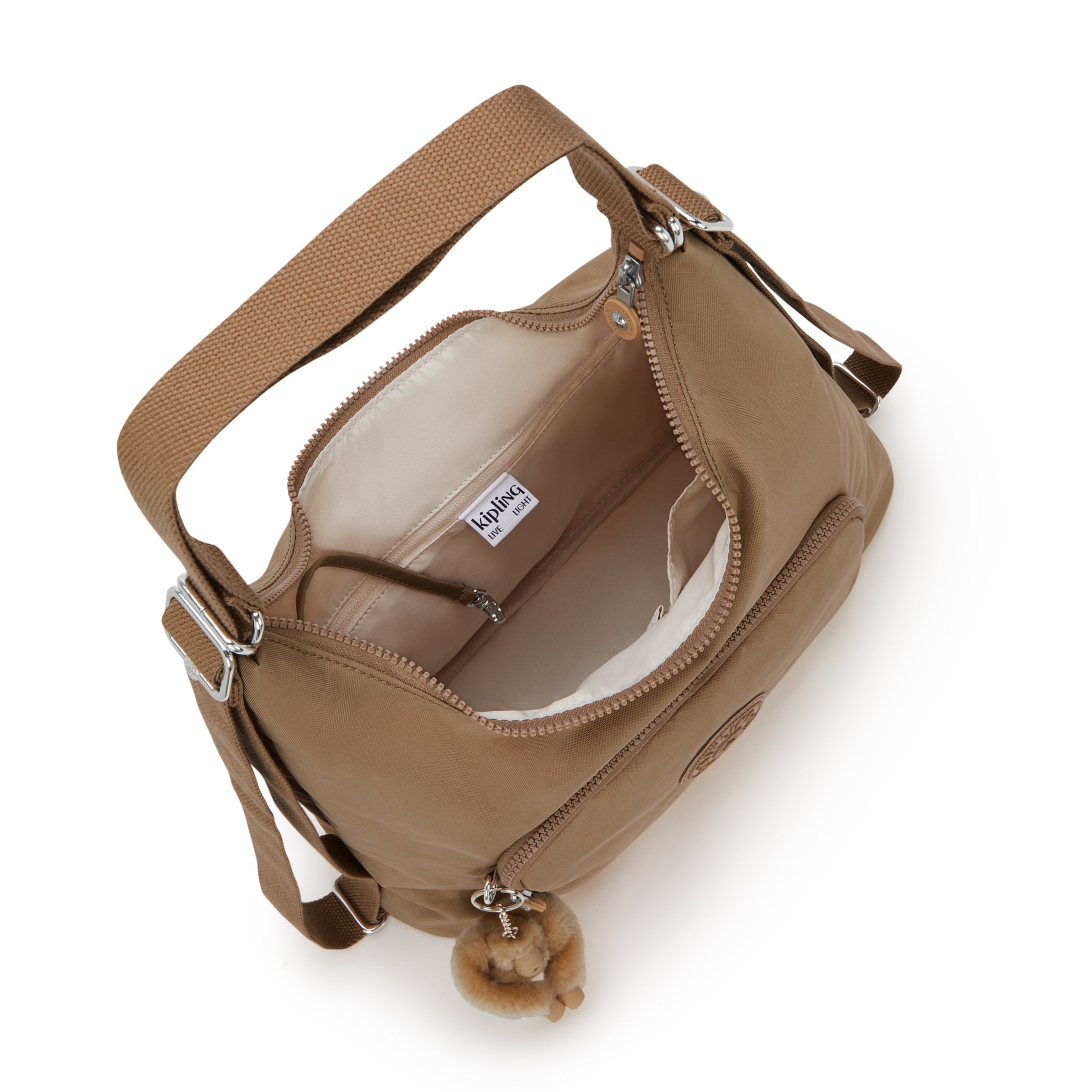 Kipling Yenna Early Tan Medium shoulderbag (convertible to backpack) I6721-7CN