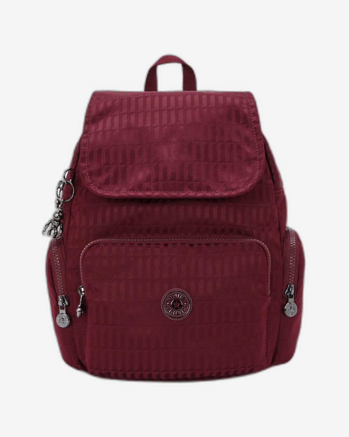 Kipling City Zip S Maroon Tile Jq Small backpack I6749-9HX