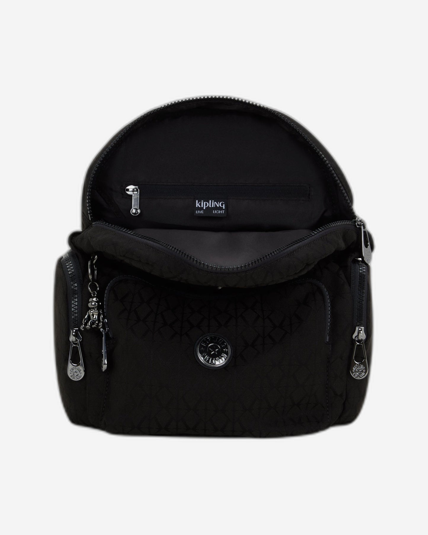 Kipling City Zip S Black Sign Jq Small Backpack I6749-Y12