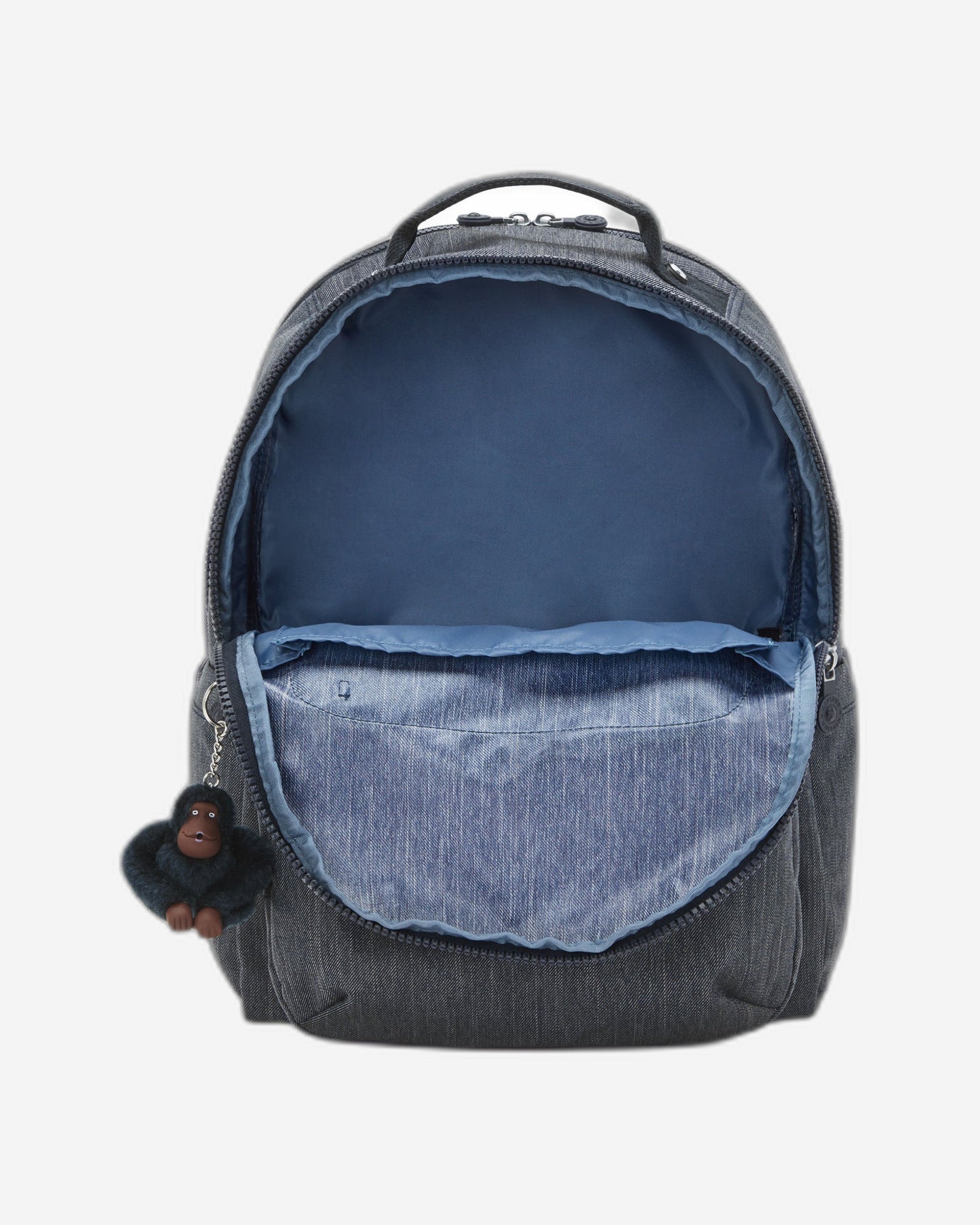 Kipling Seoul Lap Marine Navy Large backpack with laptop compartment I6828-58C