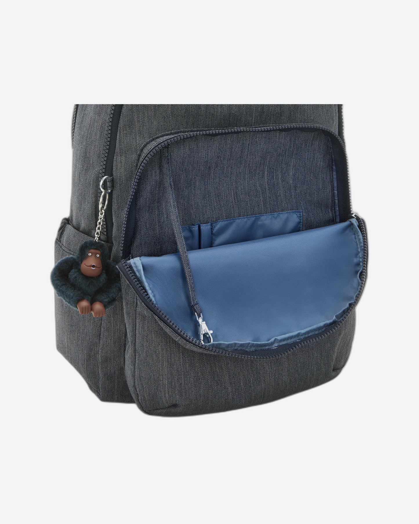 Kipling Seoul Lap Marine Navy Large backpack with laptop compartment I6828-58C