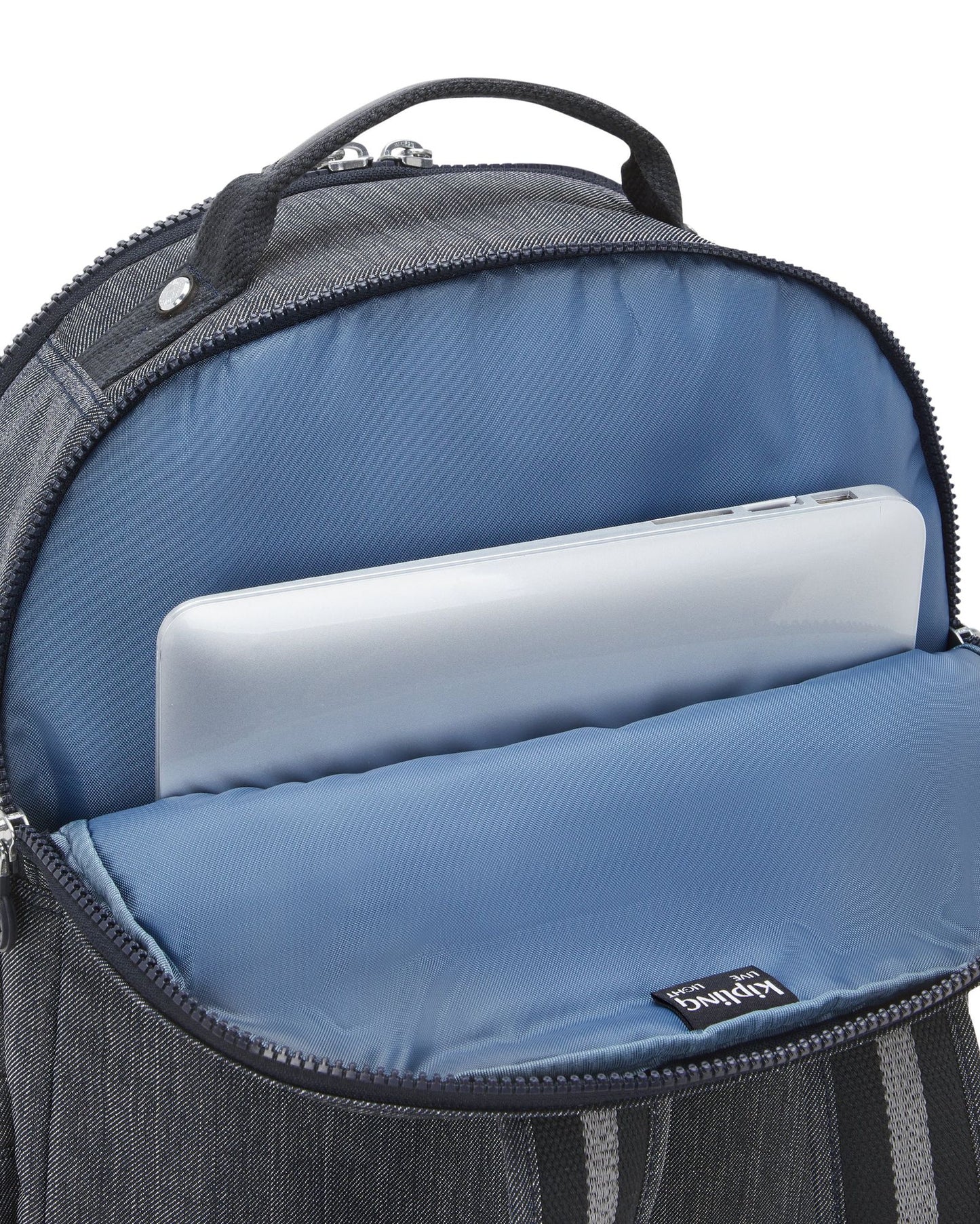 Kipling Seoul Lap Marine Navy Large backpack with laptop compartment I6828-58C