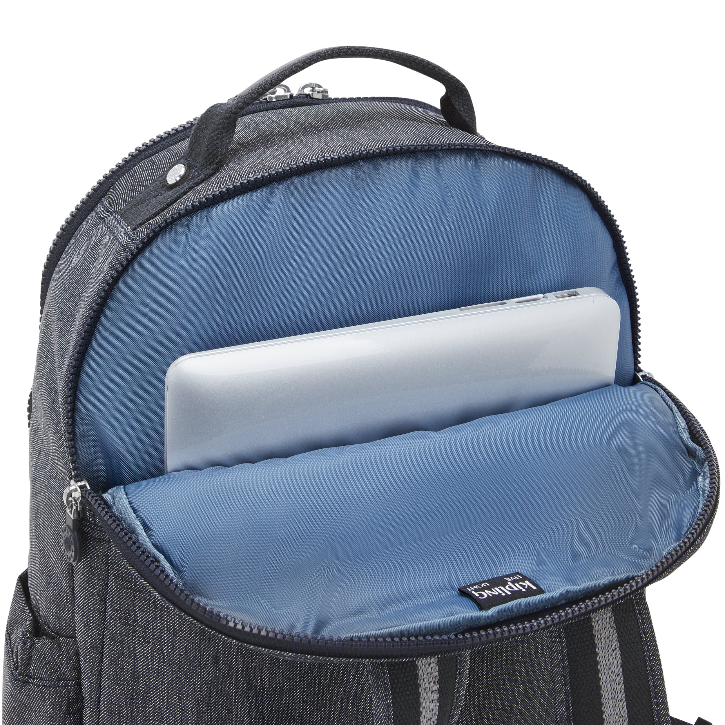 Kipling Seoul Lap Marine Navy Large backpack with laptop compartment I6828-58C