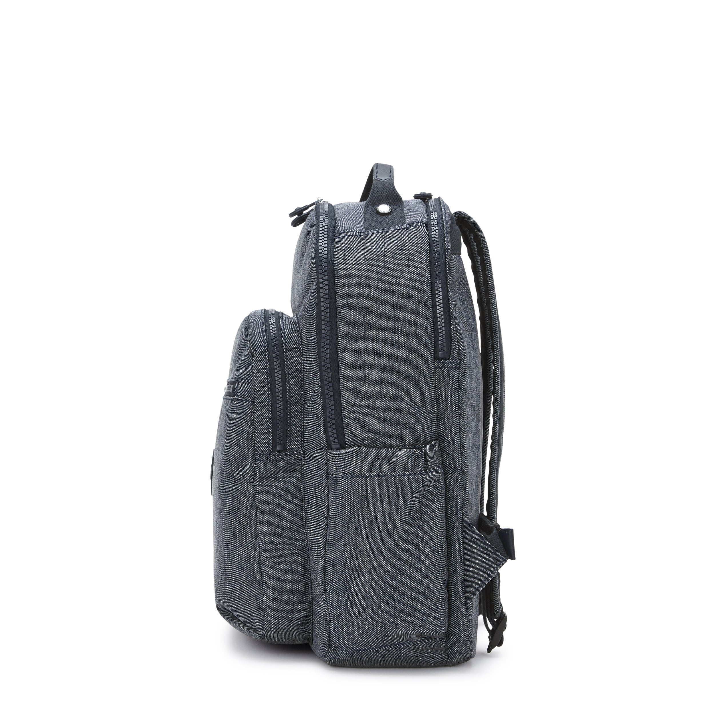 Kipling Seoul Lap Marine Navy Large backpack with laptop compartment I6828-58C