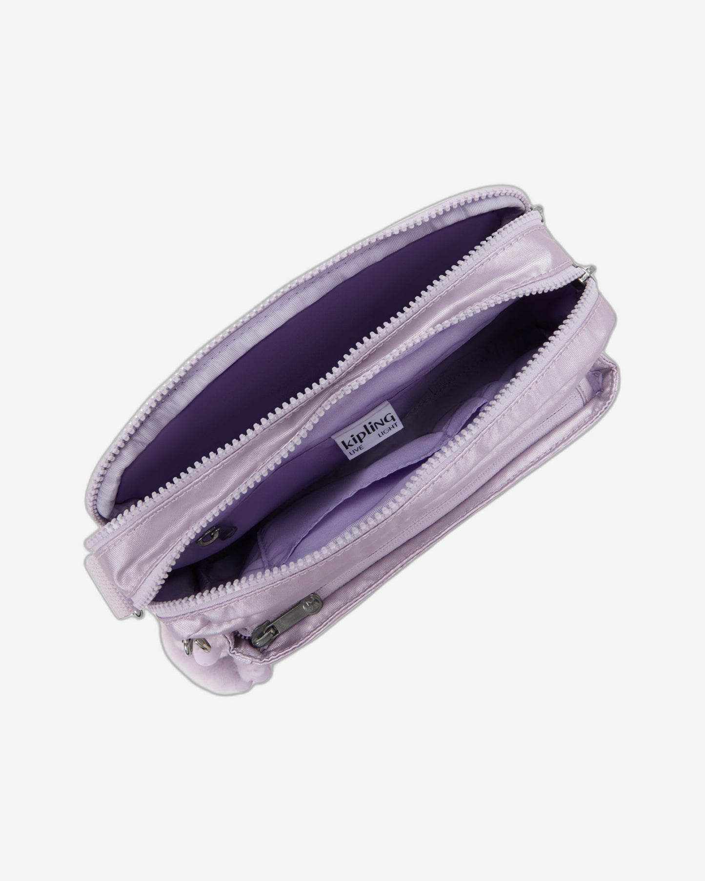 KIPLING Abanu M Lilac Moon Met Medium crossbody I6831-4HT