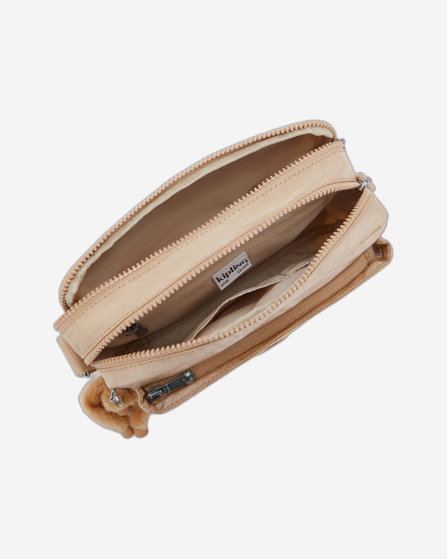 Kipling Abanu M Sparkled Beige Medium crossbody I6831-5DV