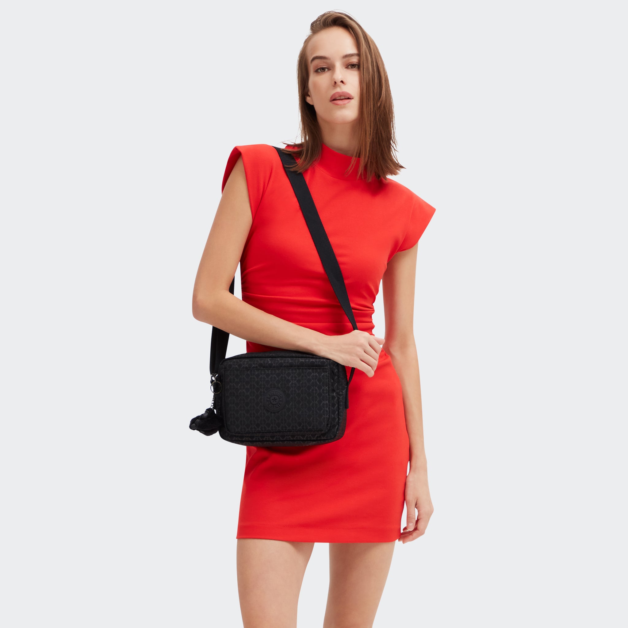 Kipling Abanu M Signature Emb Medium Crossbody Bag C2I6831-K59