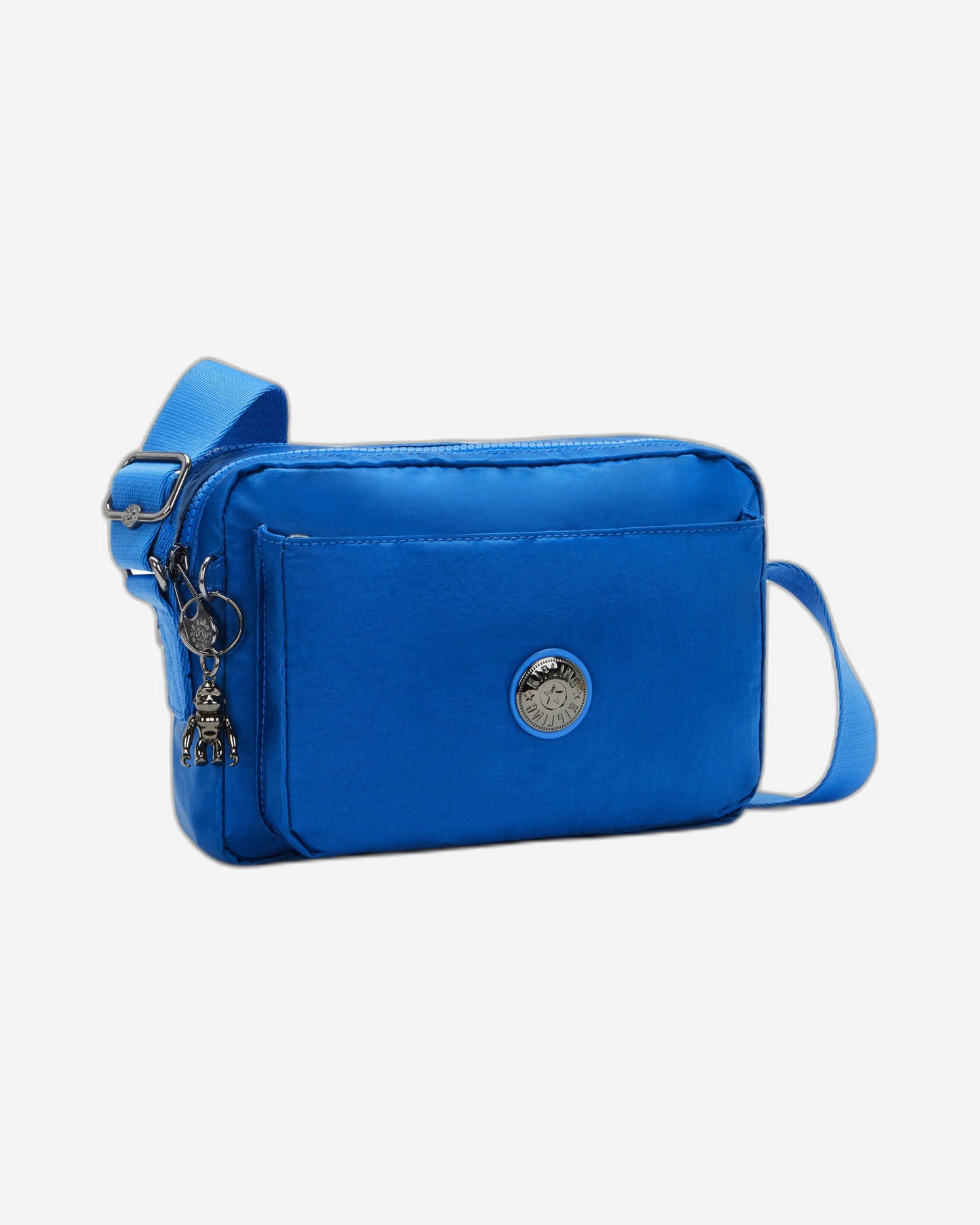 Kipling Abanu M Satin Blue Medium Crossbody Bag C2I6847-S9H