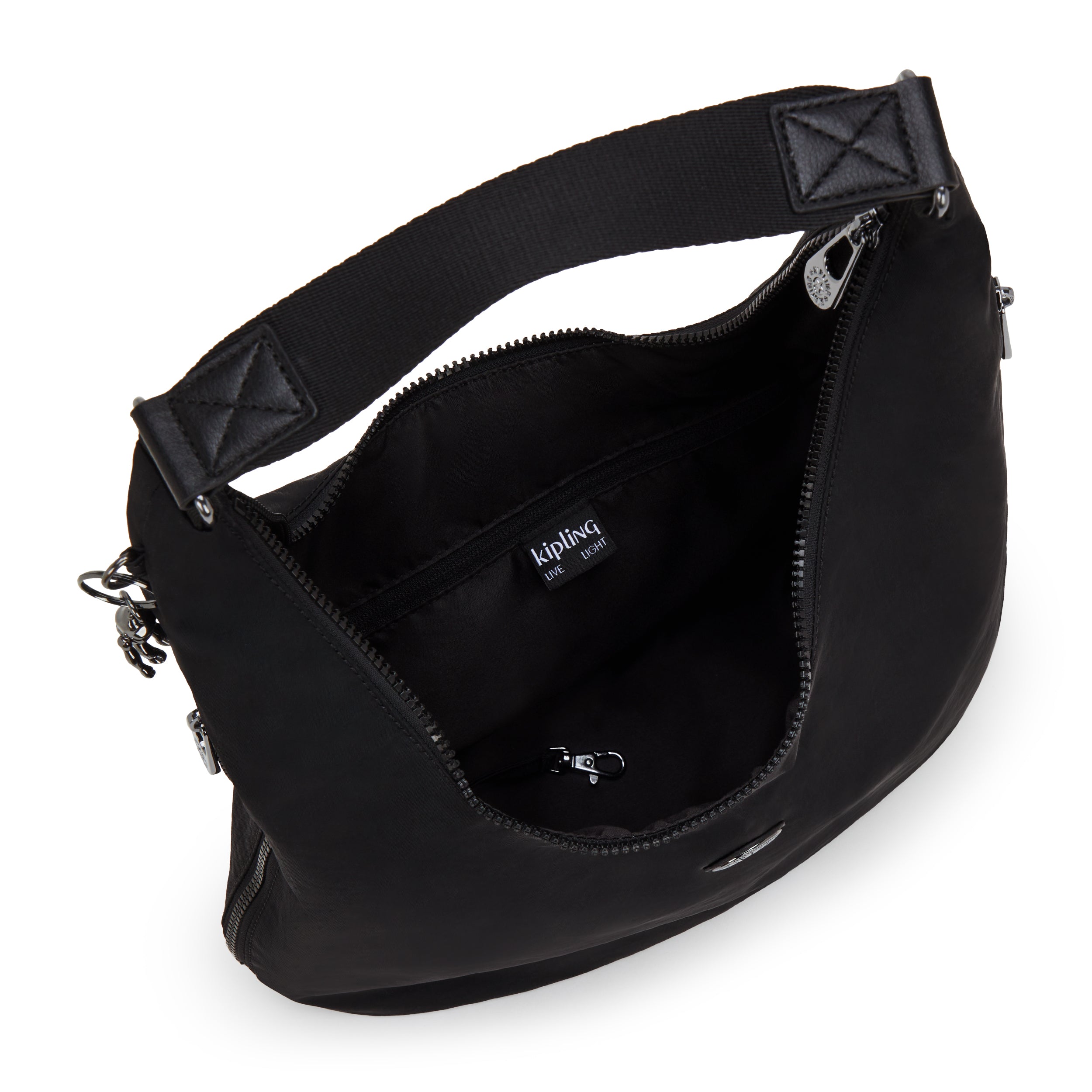 Kipling Eanna Zip Endless Black Medium Shoulderbag I6905-TB4