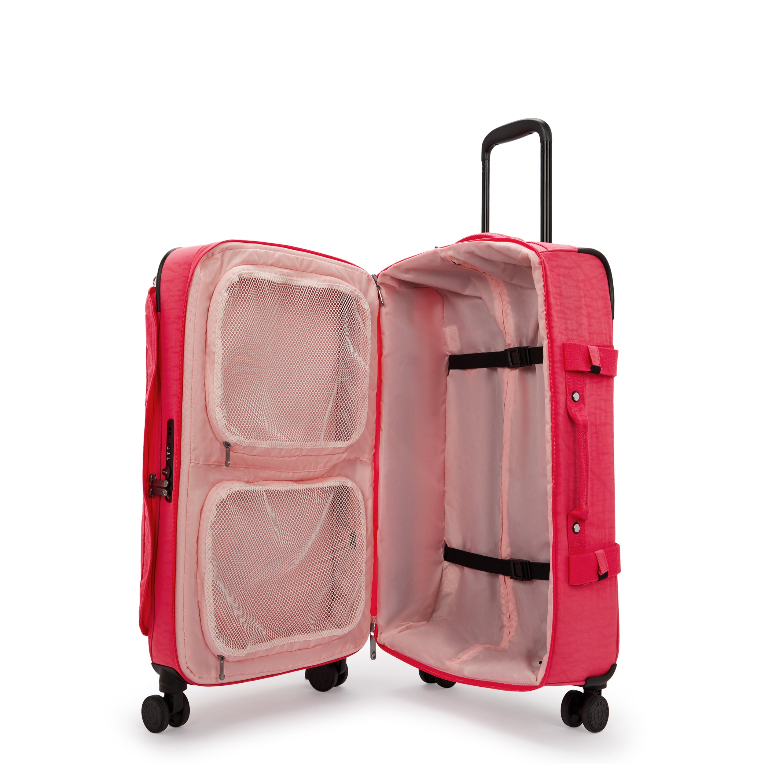 Kipling Spontaneous M Resort Pink Medium Wheeled Luggage I6918-1BN
