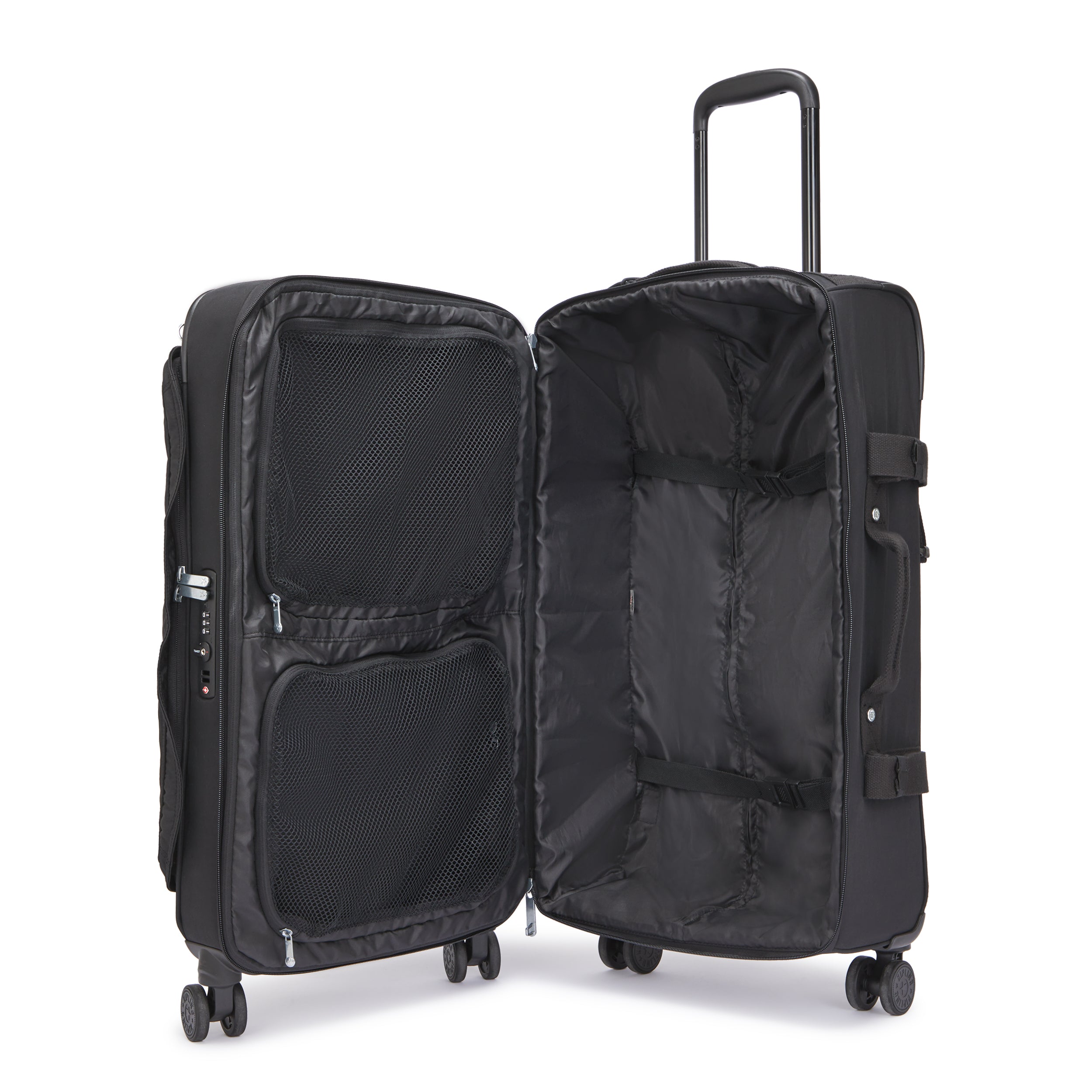Kipling Spontaneous M Black Noir Medium Wheeled Luggage C2I6918-P39
