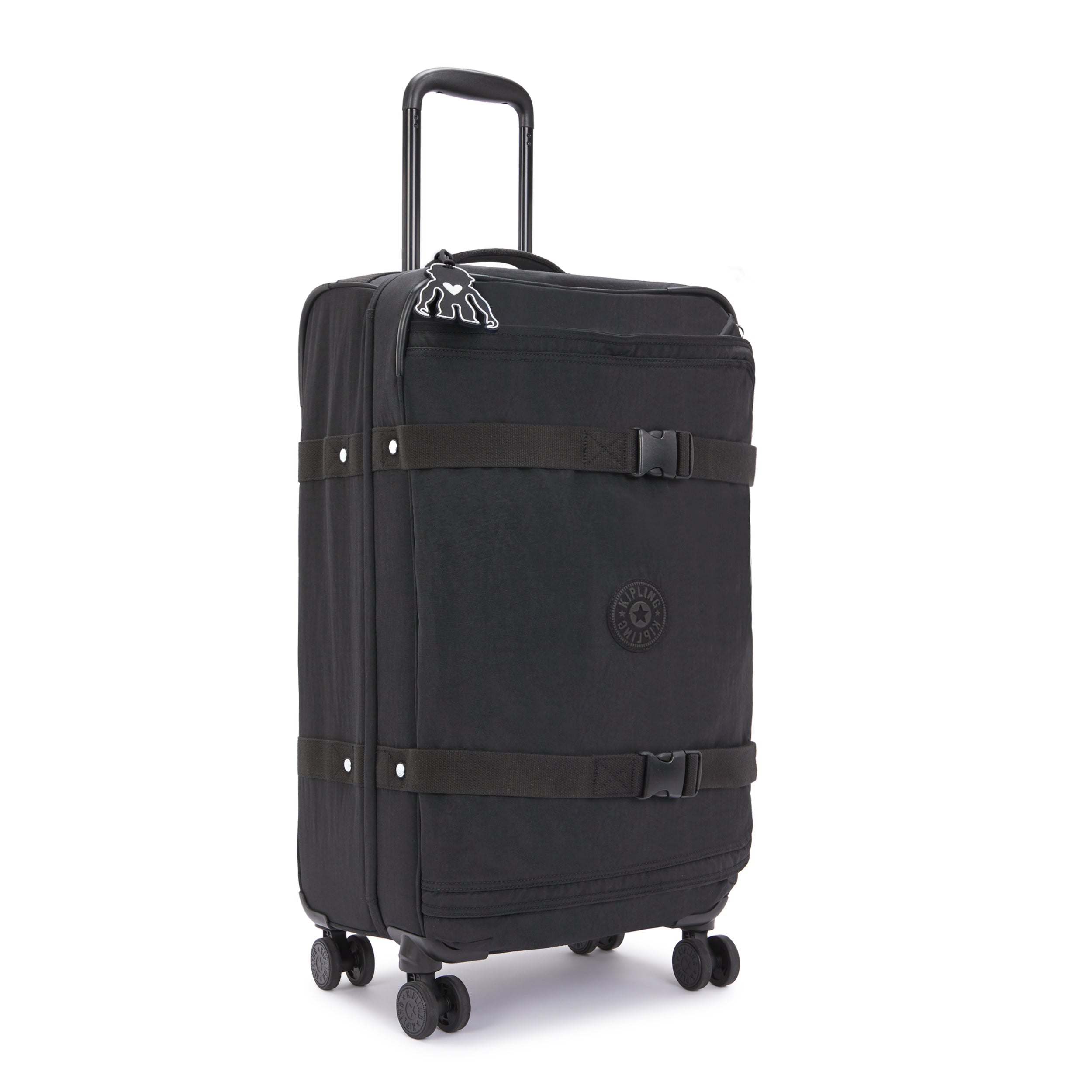 Kipling Spontaneous M Black Noir Medium Wheeled Luggage C2I6918-P39