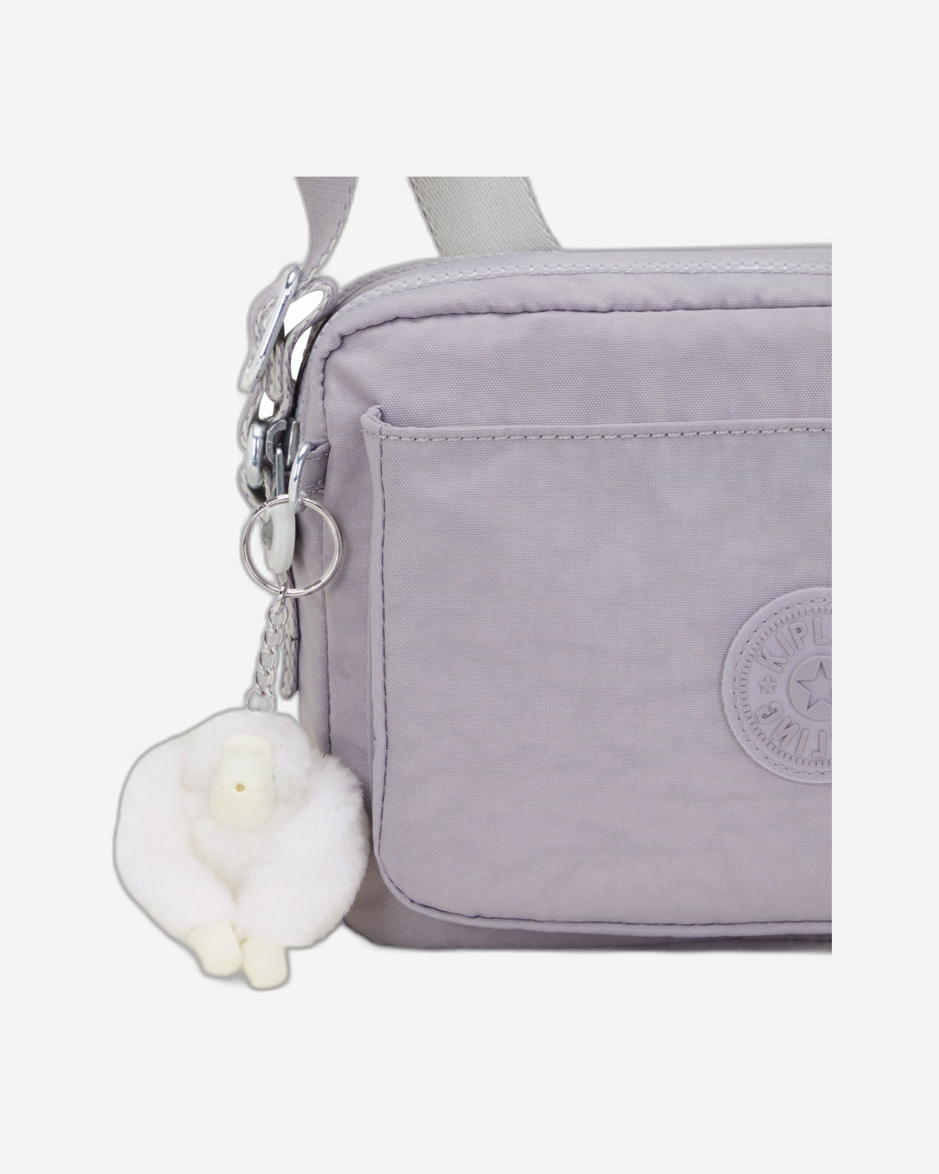 Kipling Abanu M Tender Grey Medium Crossbody Bag C2I7076-1FB
