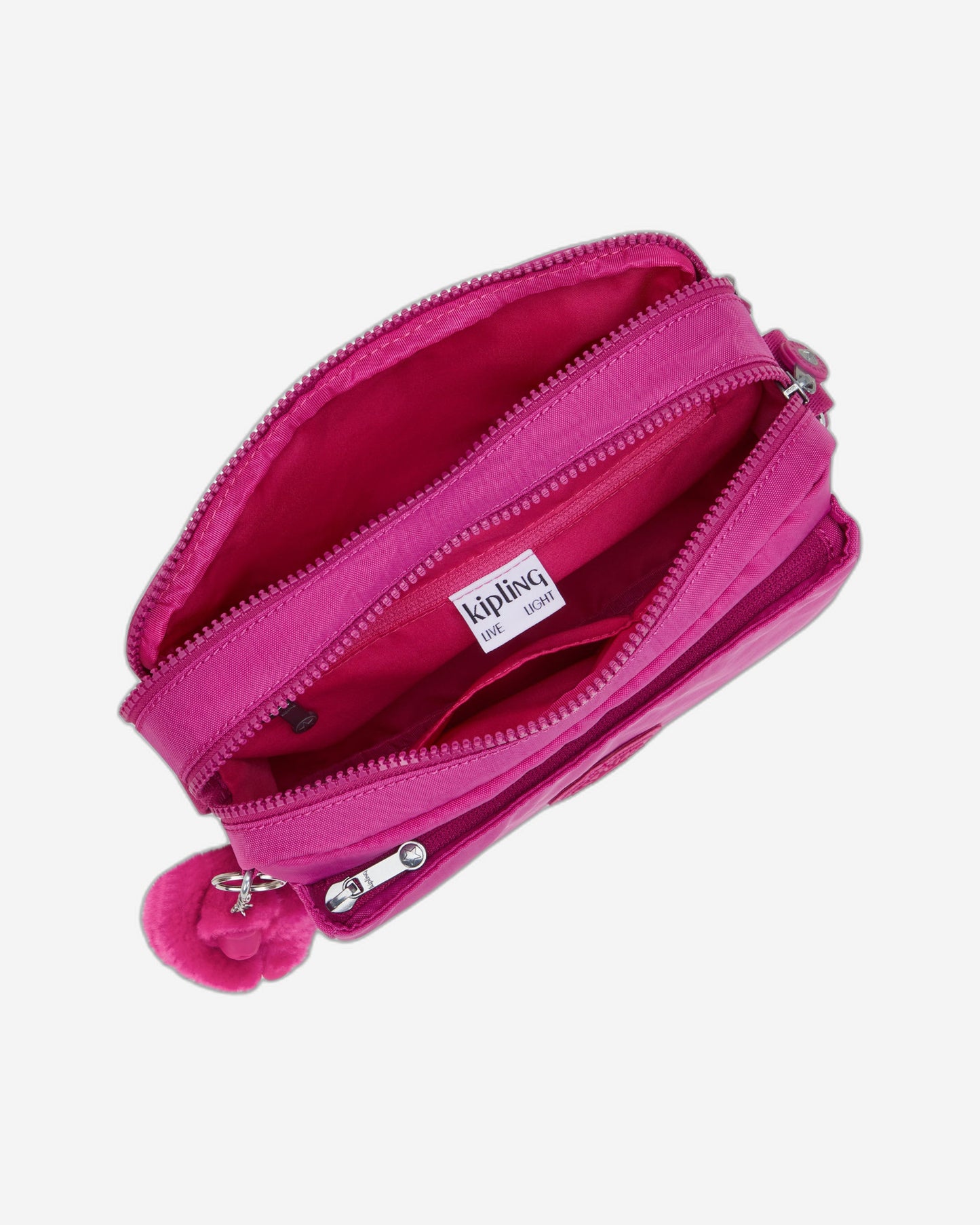 Kipling Abanu M Glowing Fuchsia Medium Crossbody I7076-3KU