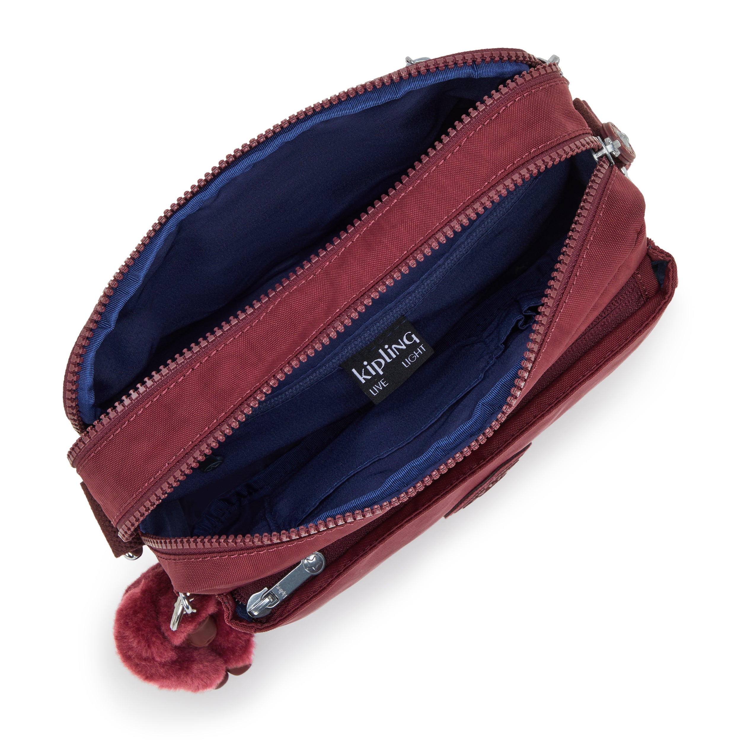 Kipling Abanu M Lounge Wine Medium crossbody I7076-5FW