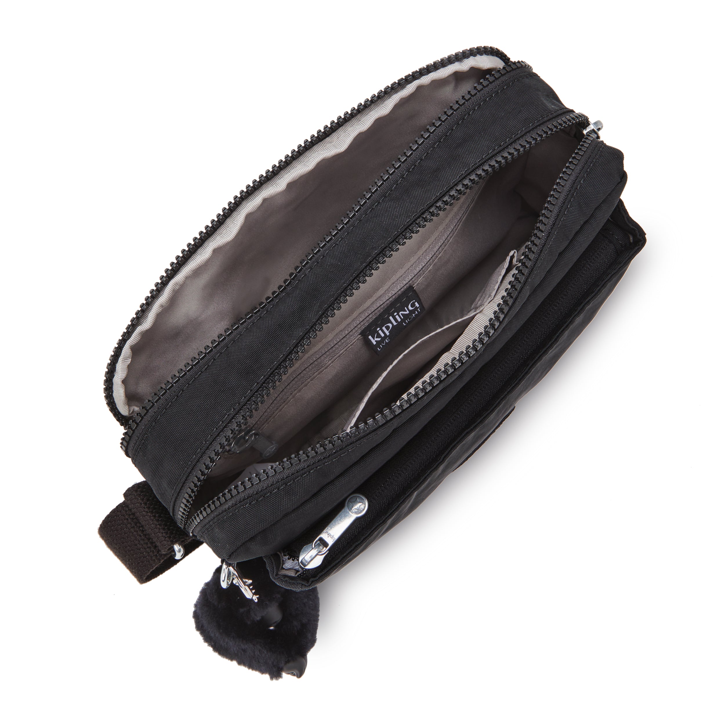 Kipling Abanu M Black Noir Medium Crossbody Bag C2I7076-P39