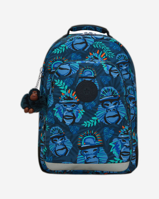 Kipling Class Room Blue Monkey Fun Large Backpack C2I7090-8HJ