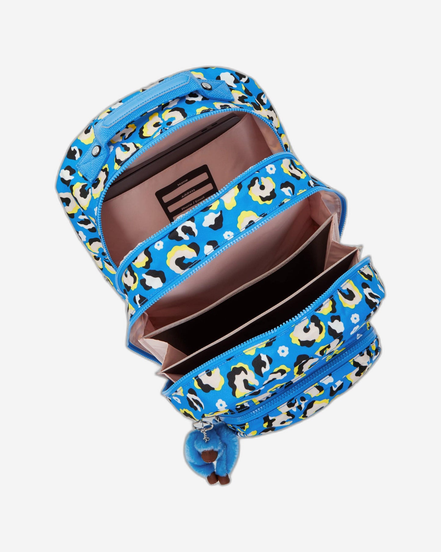 Kipling Class Room Leopard Floral Large Backpack C2I7090-P2A