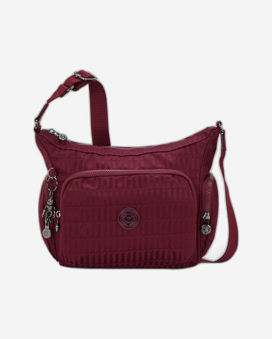 Kipling Gabb S Maroon Tile Jq Medium crossbody I7101-9HX