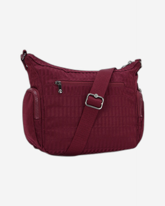 Kipling Gabb S Maroon Tile Jq Medium crossbody I7101-9HX